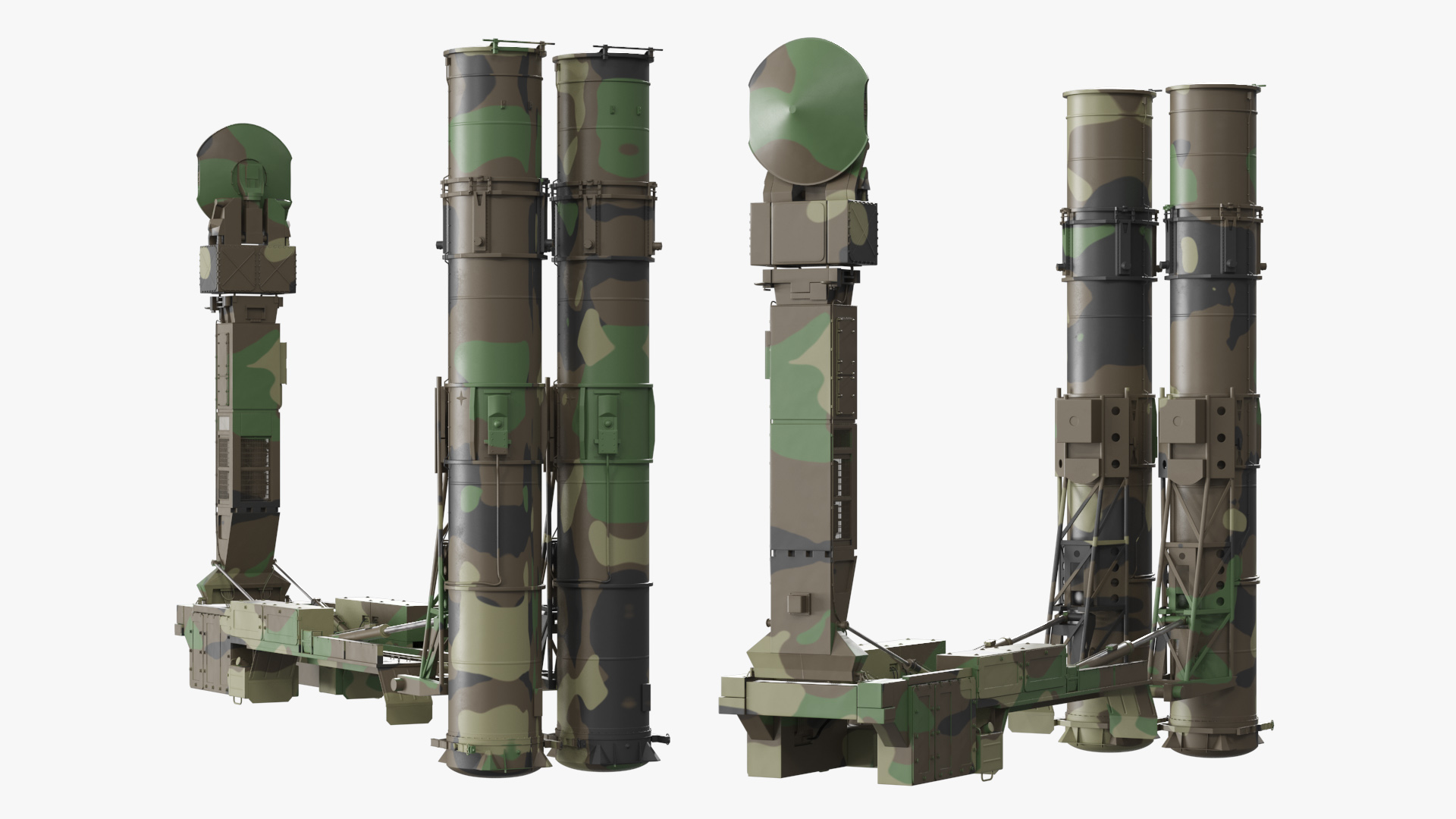 Air Defense Launcher Unit with Radar Mast Rigged