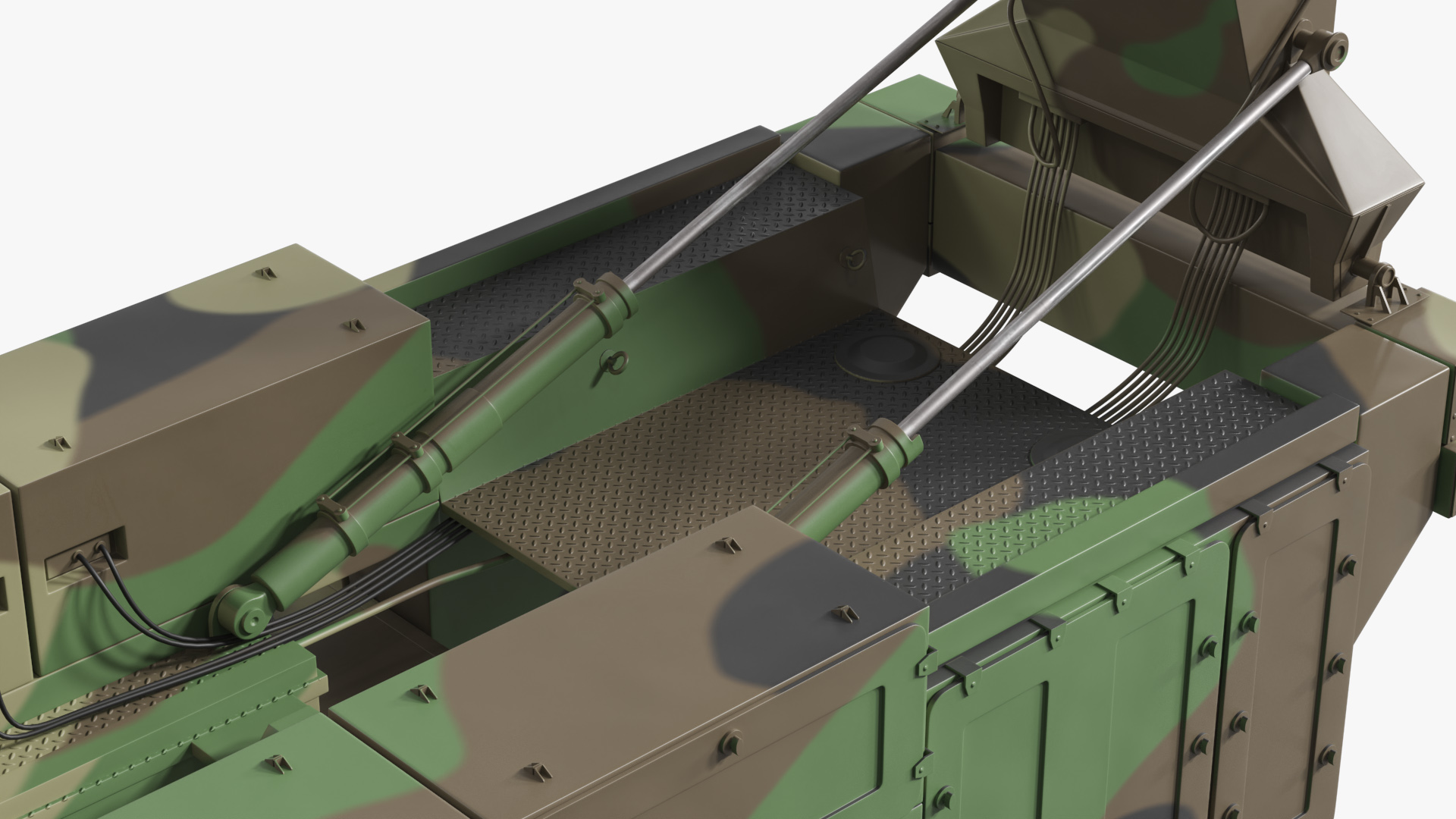 Air Defense Launcher Unit with Radar Mast Rigged, view 9
