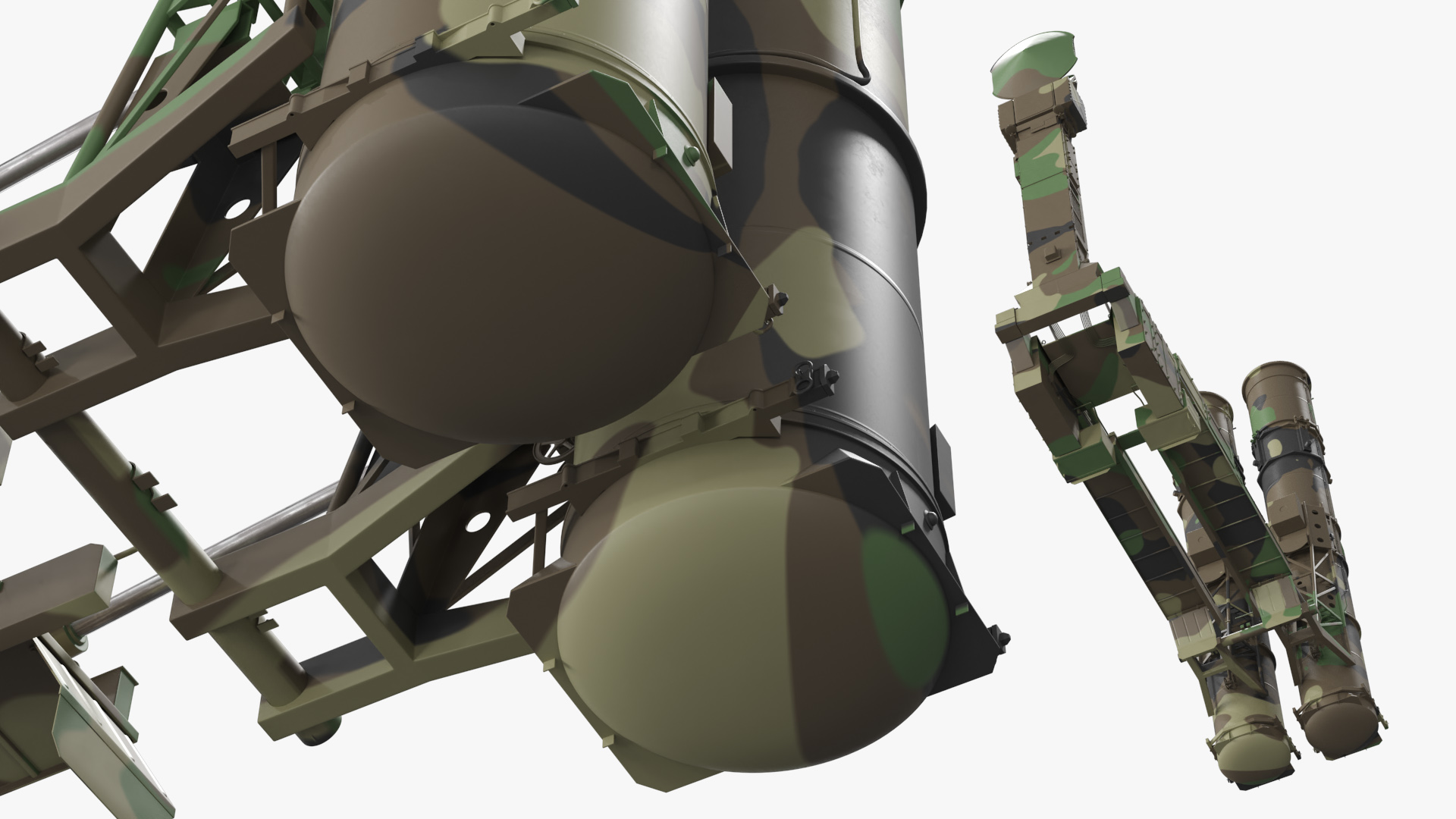 Air Defense Launcher Unit with Radar Mast Rigged, view 7