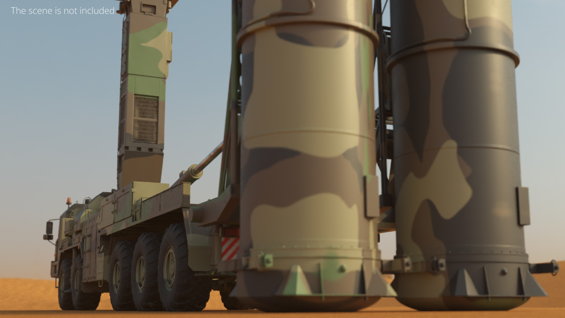 Air Defense Launcher Unit with Radar Mast Rigged, view 3