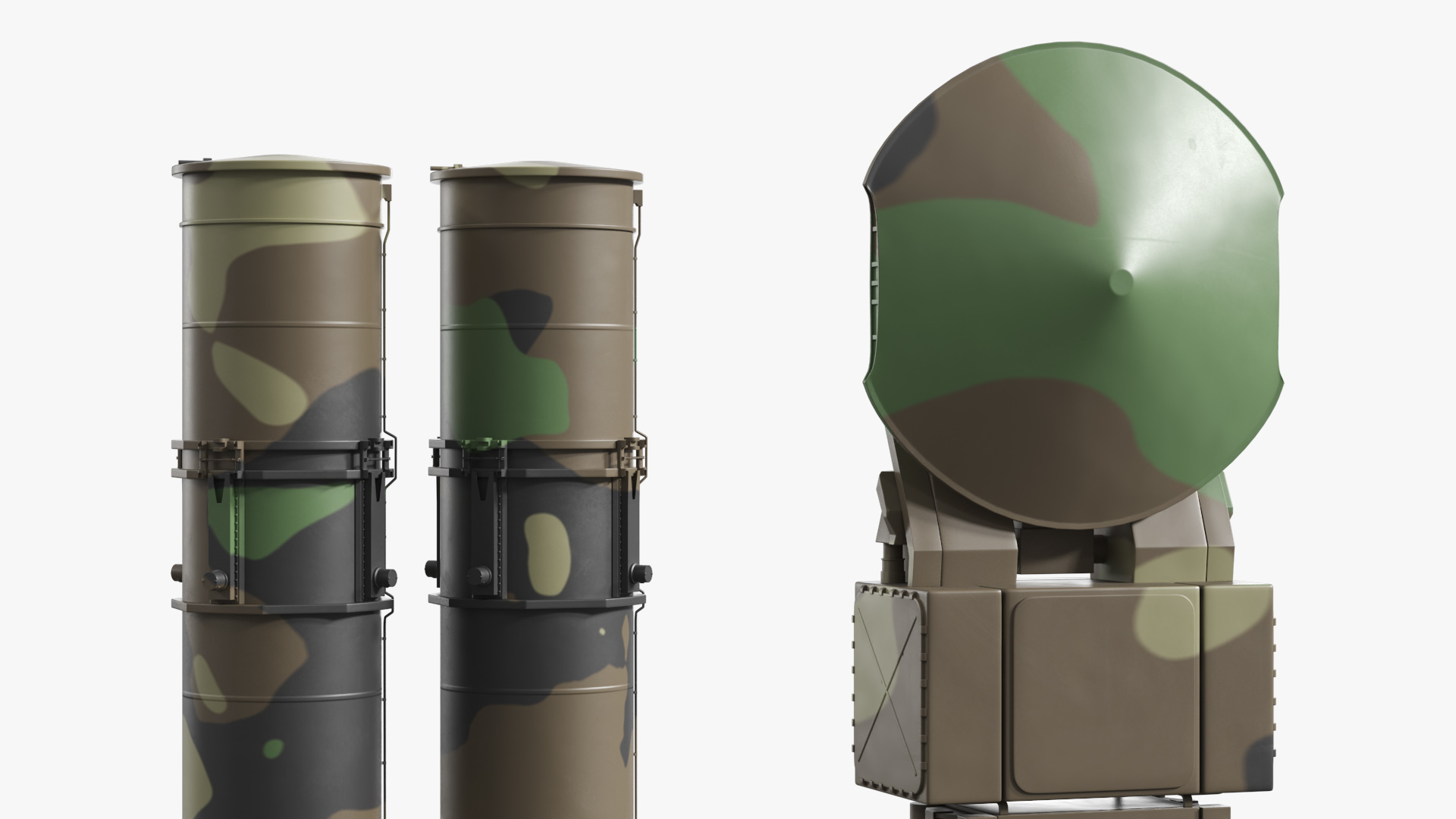 Air Defense Launcher Unit with Radar Mast Rigged, view 10