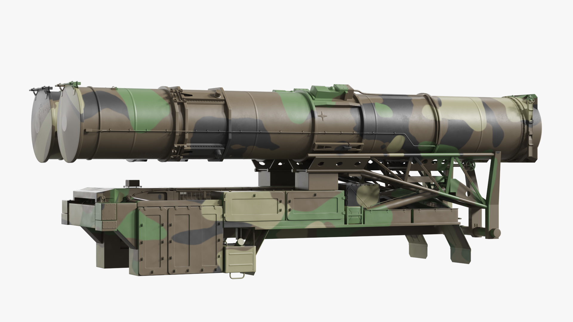 Air Defense Launcher Unit with Radar Mast Rigged, view 5