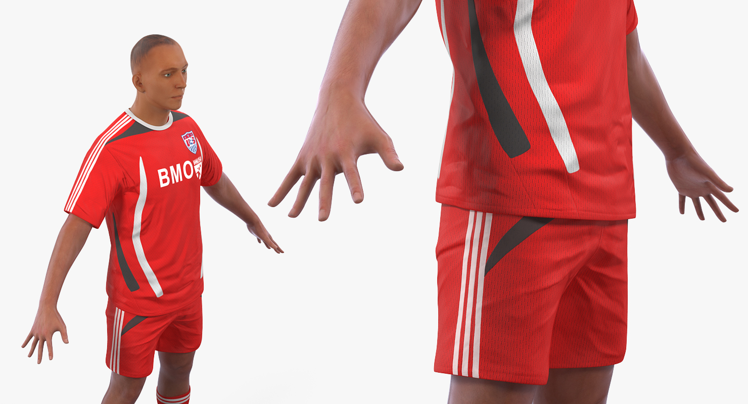 3D model Soccer or Football Player