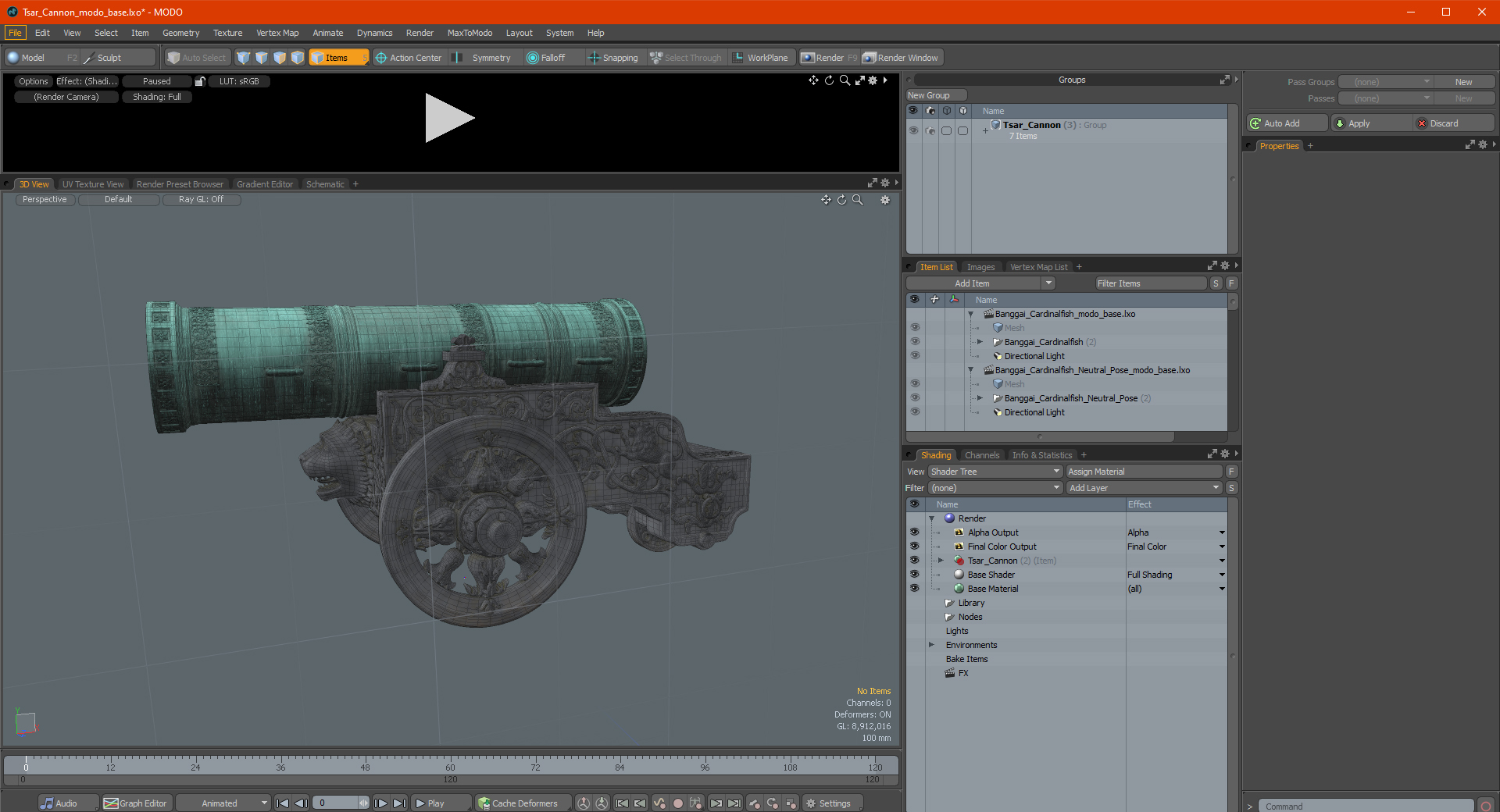 3D Tsar Cannon