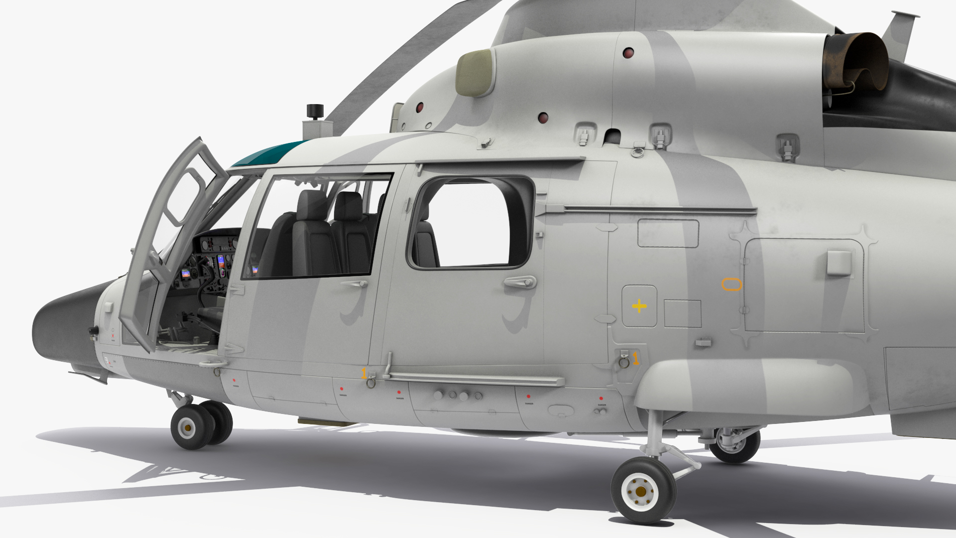 3D Harbin Z-9 Haitun Rigged for Maya model