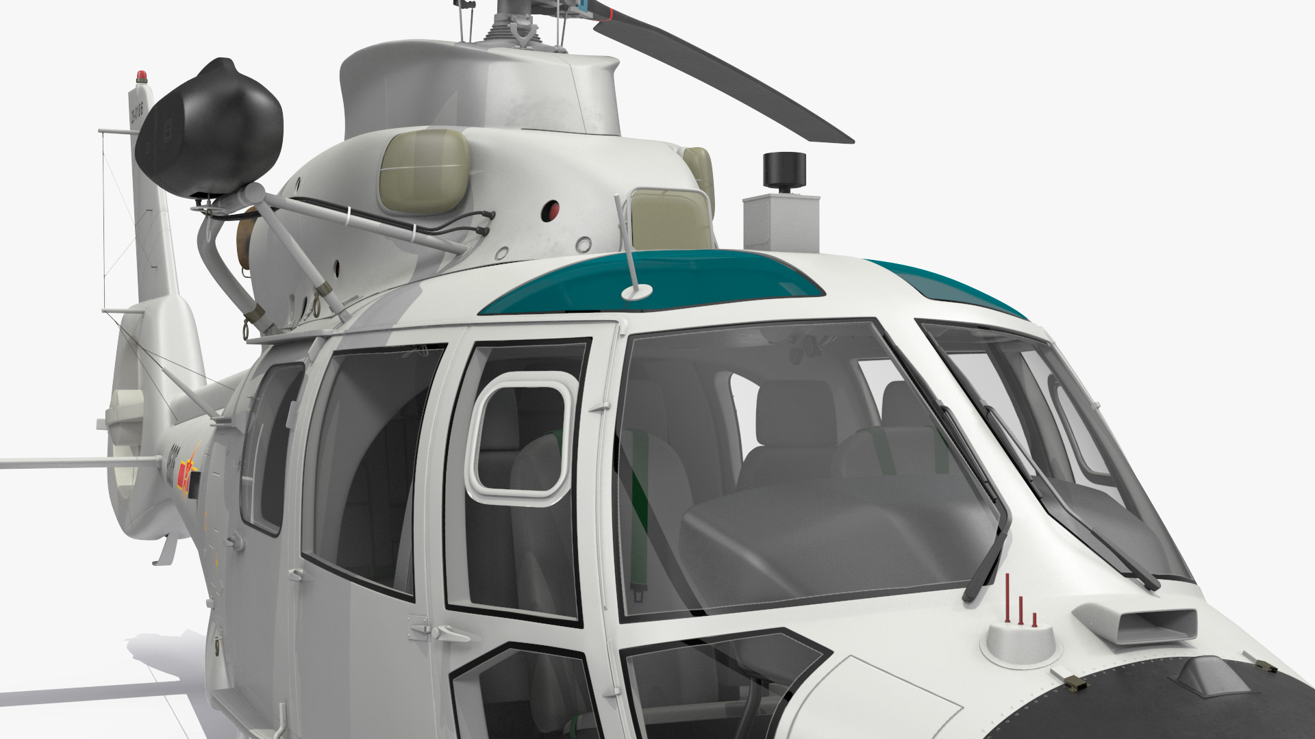 3D Harbin Z-9 Haitun Rigged for Maya model