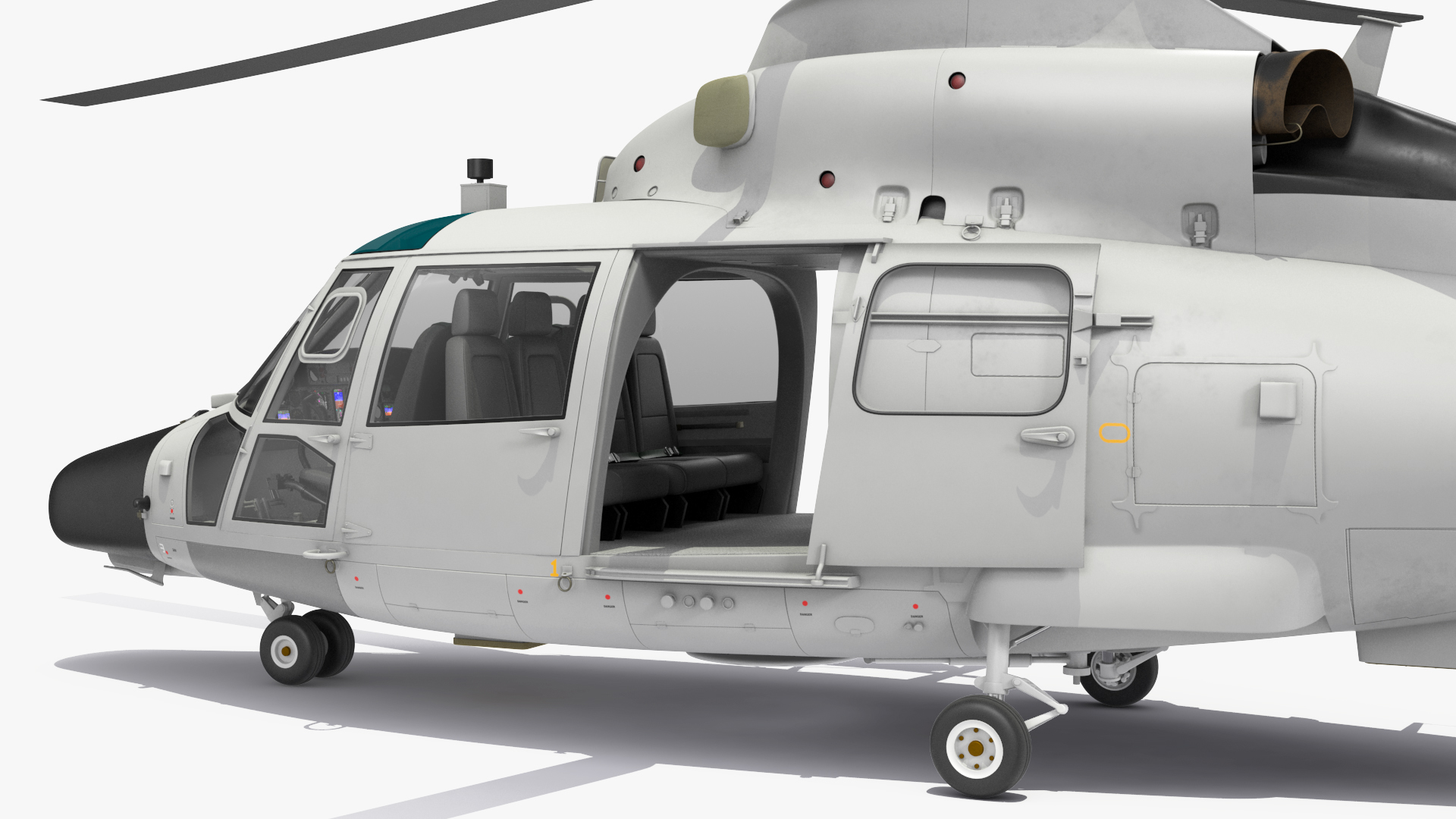 3D Harbin Z-9 Haitun Rigged for Maya model