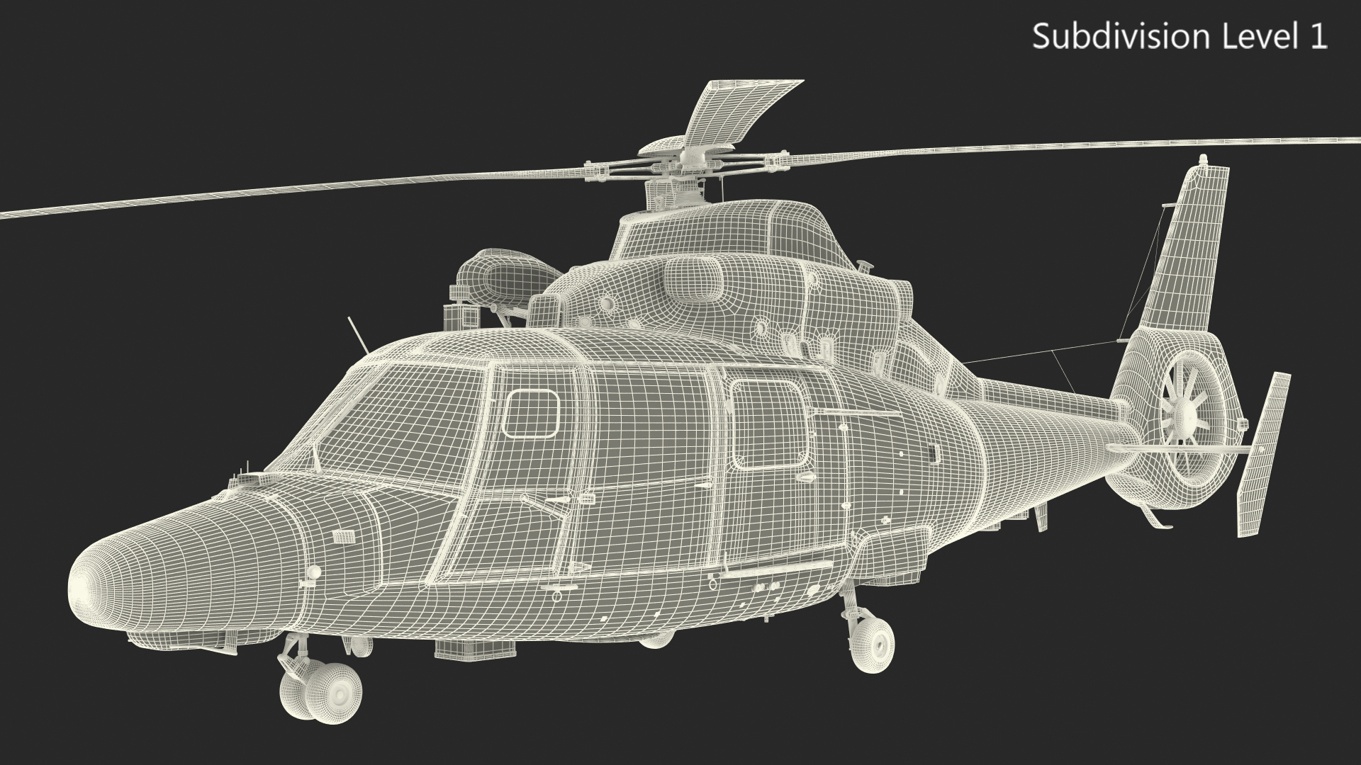 3D Harbin Z-9 Haitun Rigged for Maya model