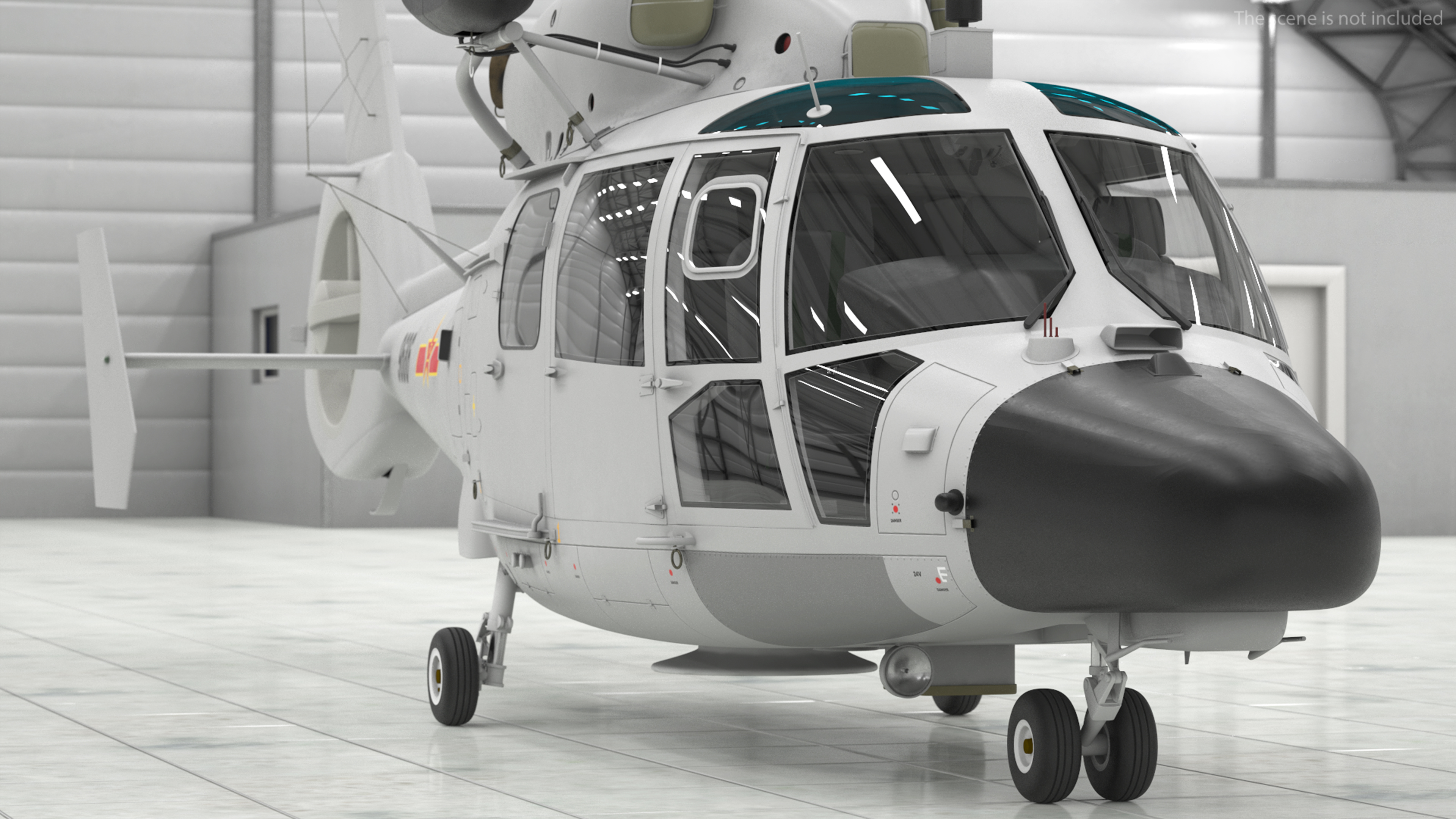 3D Harbin Z-9 Haitun Rigged for Maya model