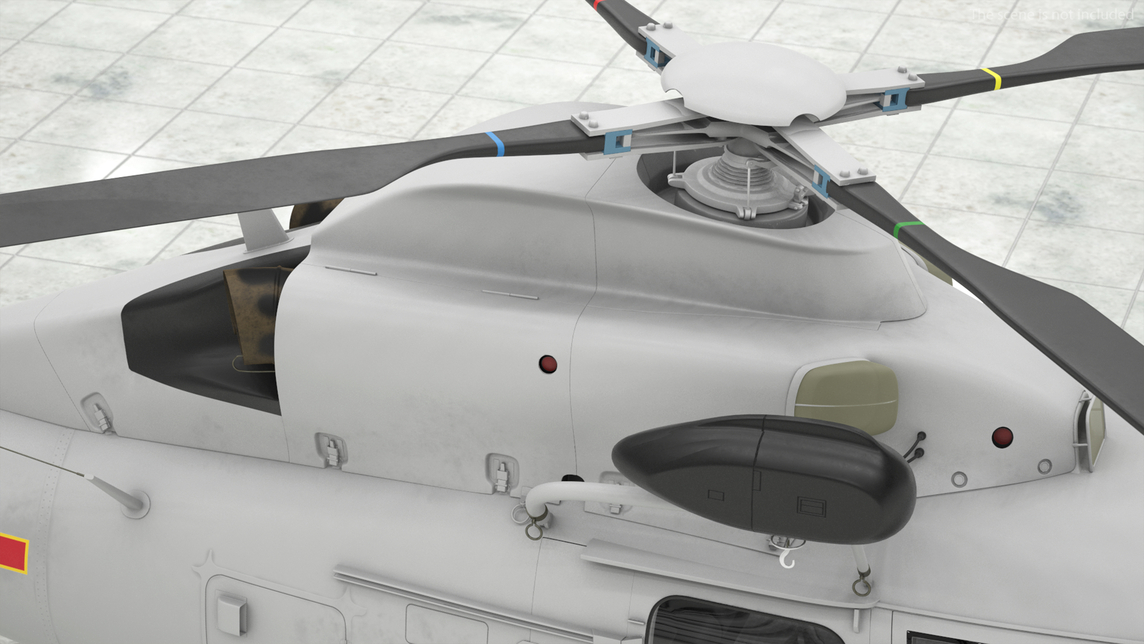 3D Harbin Z-9 Haitun Rigged for Maya model