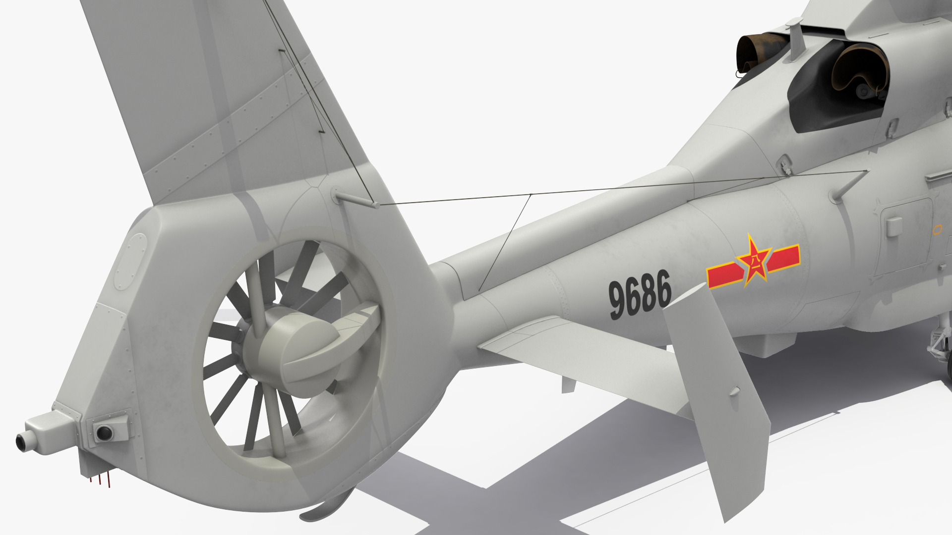 3D Harbin Z-9 Haitun Rigged for Maya model