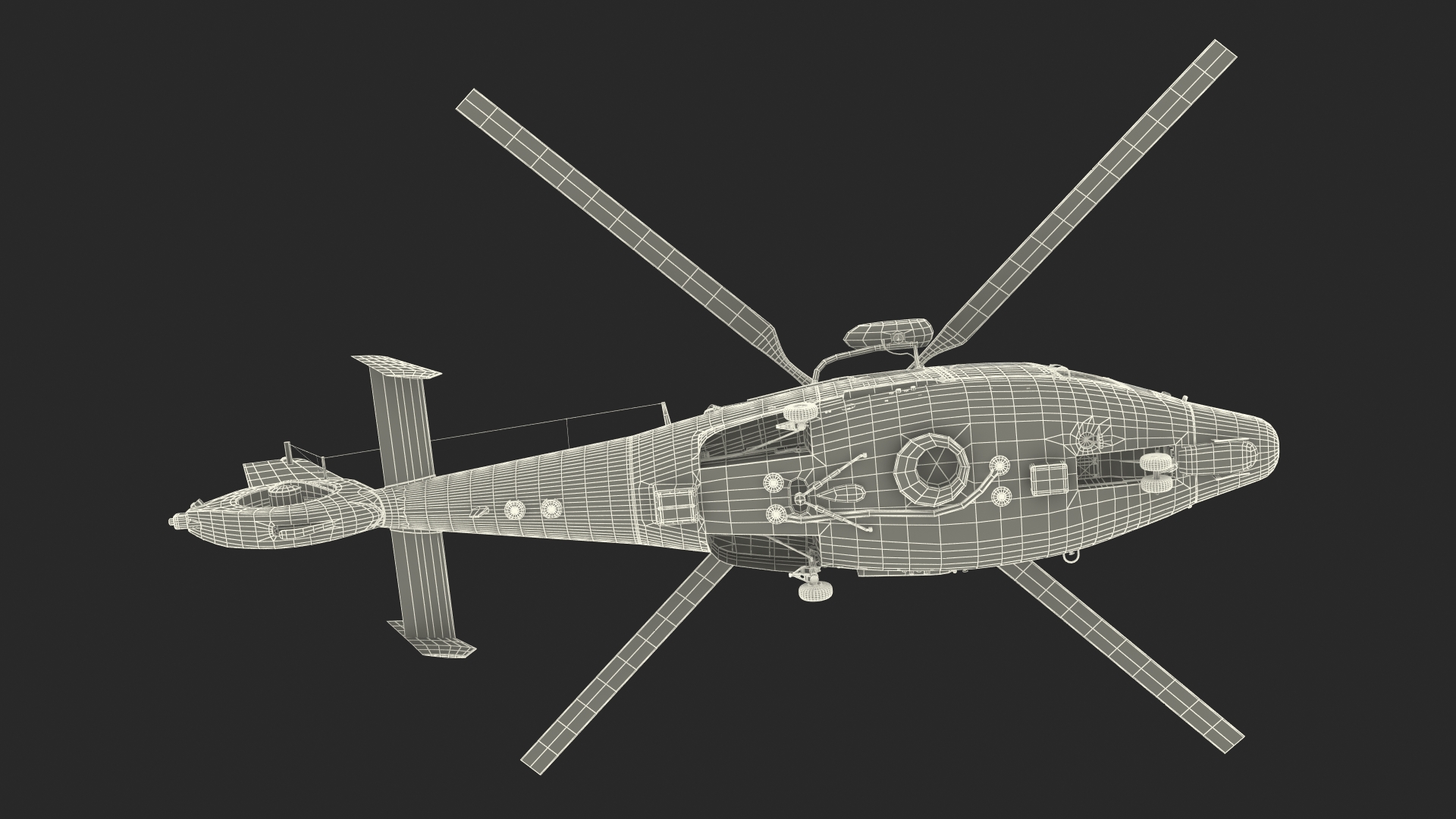3D Harbin Z-9 Haitun Rigged for Maya model