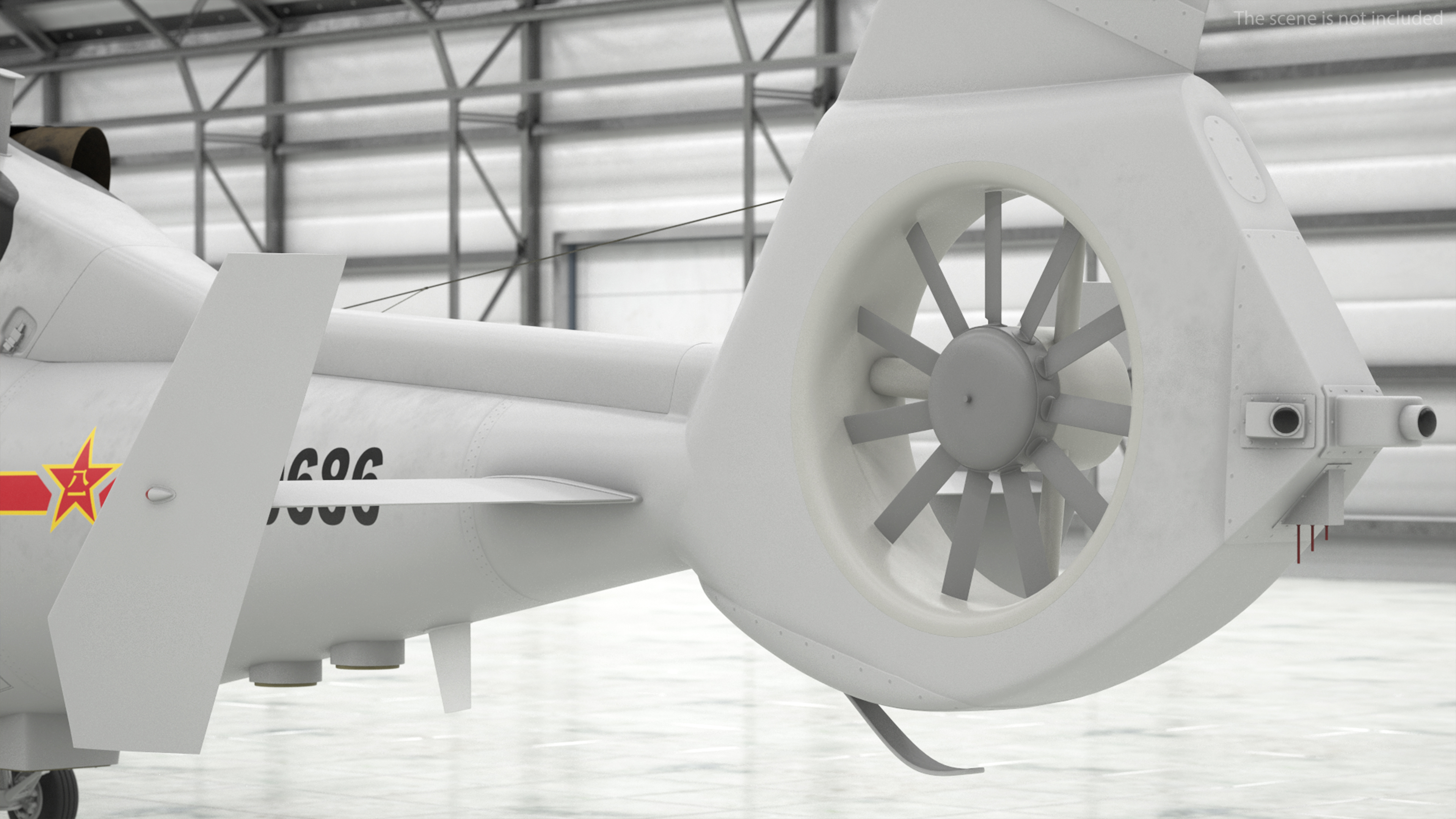 3D Harbin Z-9 Haitun Rigged for Maya model