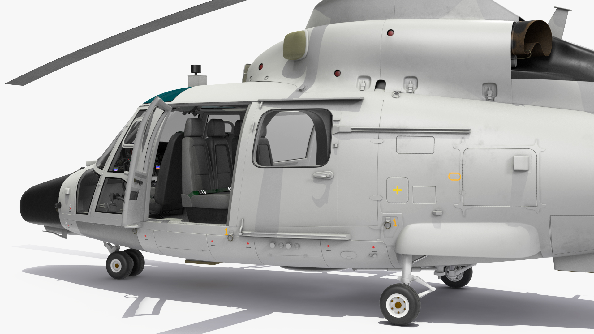 3D Harbin Z-9 Haitun Rigged for Maya model