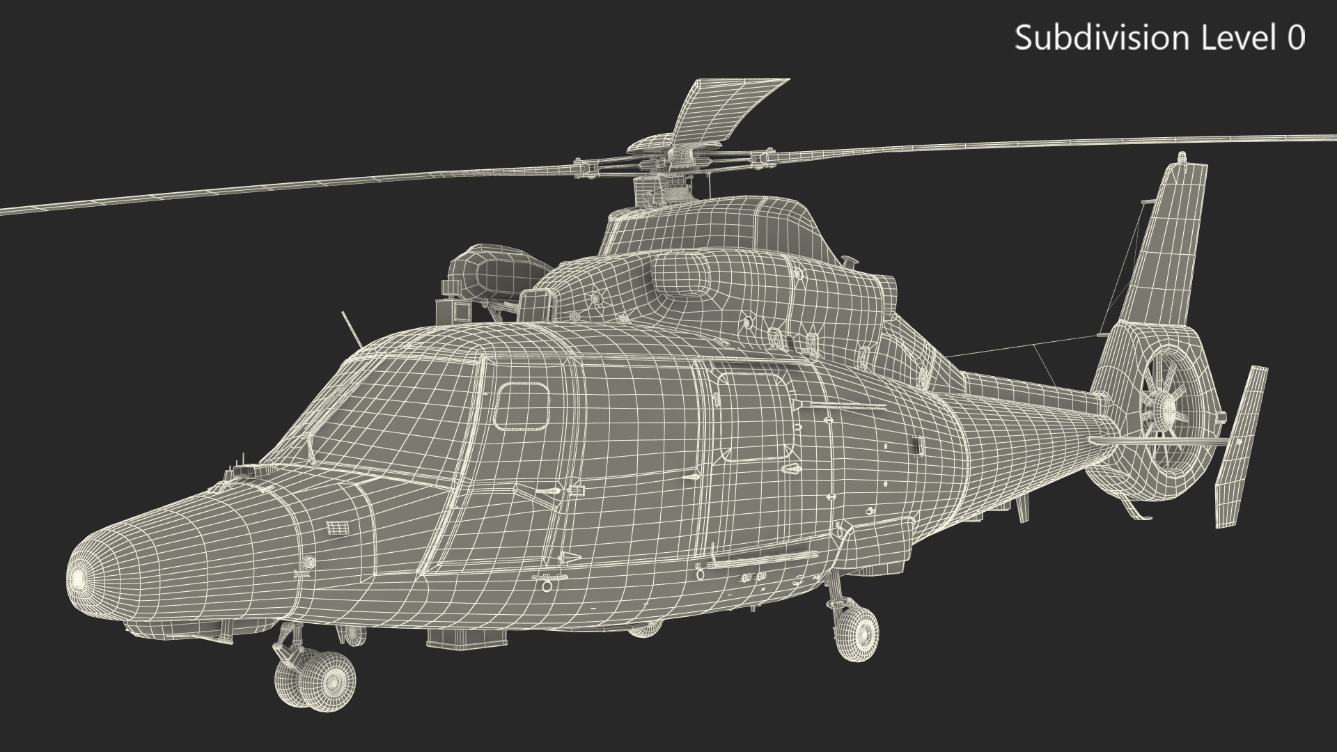 3D Harbin Z-9 Haitun Rigged for Maya model