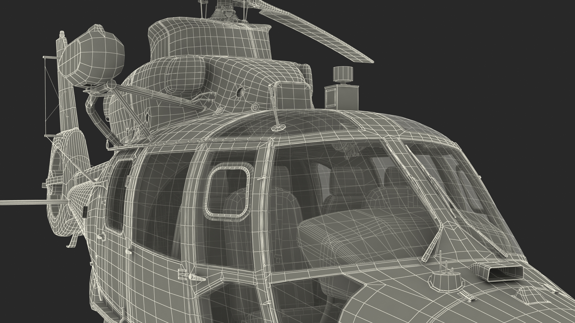 3D Harbin Z-9 Haitun Rigged for Maya model