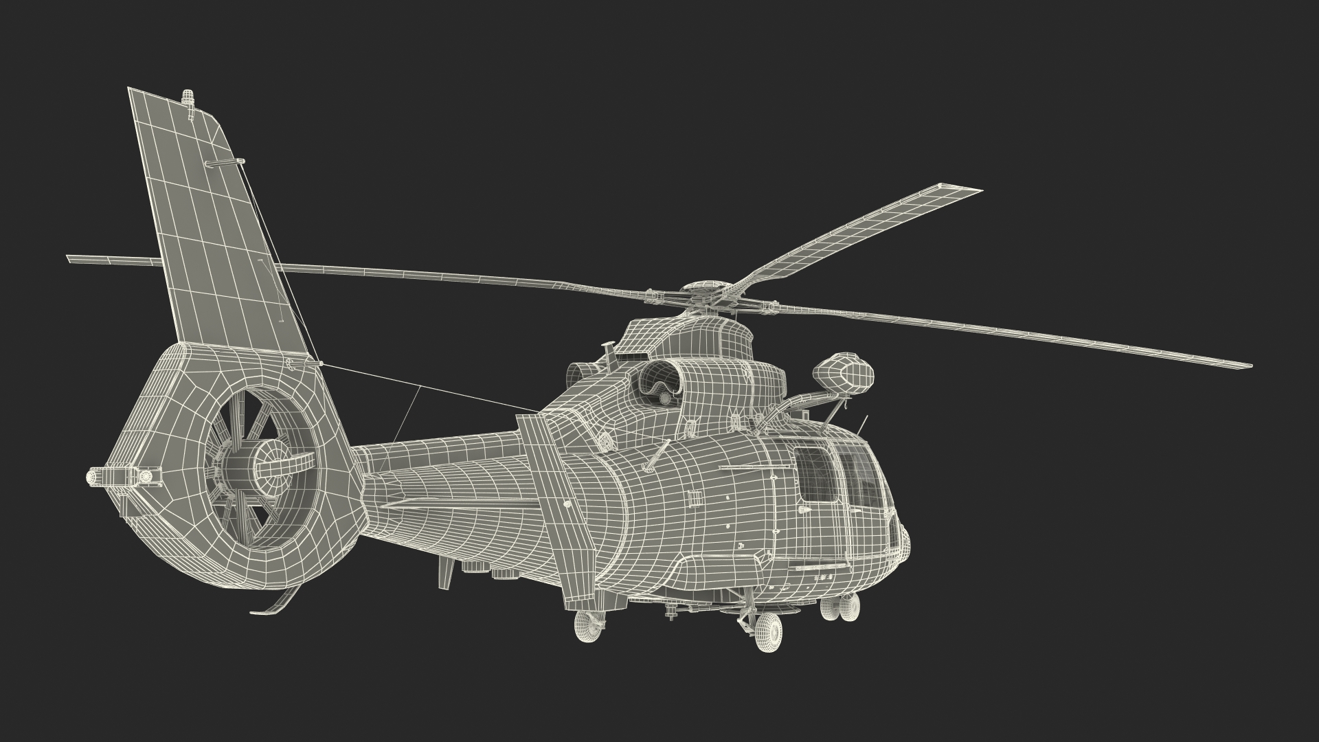 3D Harbin Z-9 Haitun Rigged for Maya model