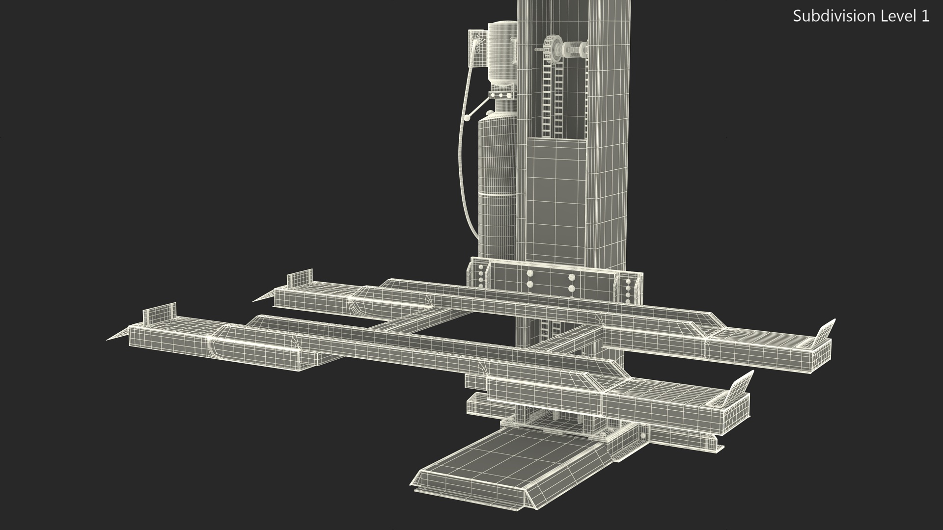 3D Single Post Lift