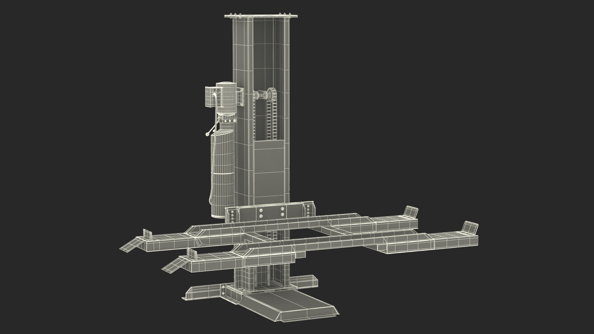 3D Single Post Lift