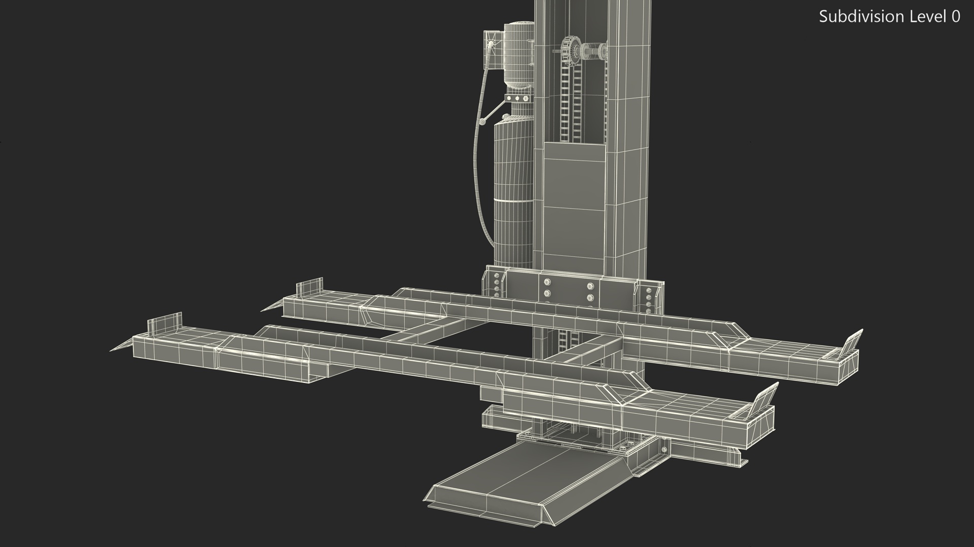 3D Single Post Lift