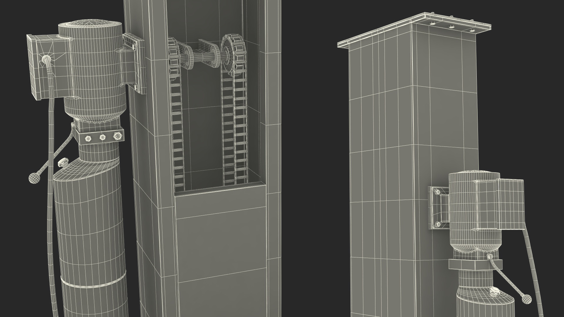 3D Single Post Lift