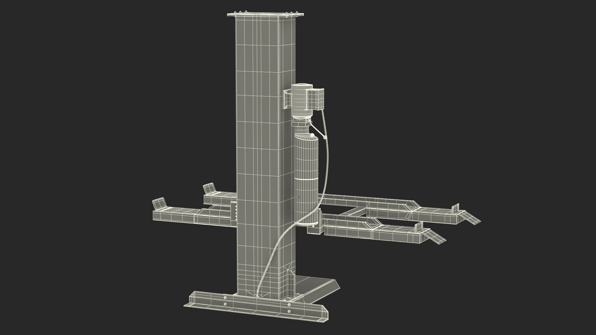 3D Single Post Lift