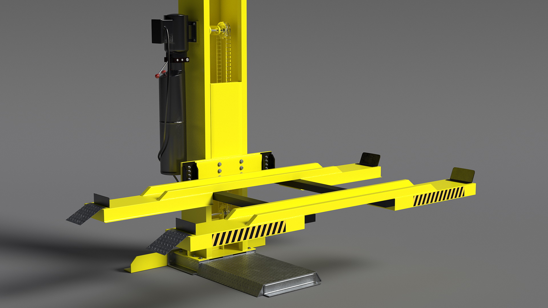 3D Single Post Lift