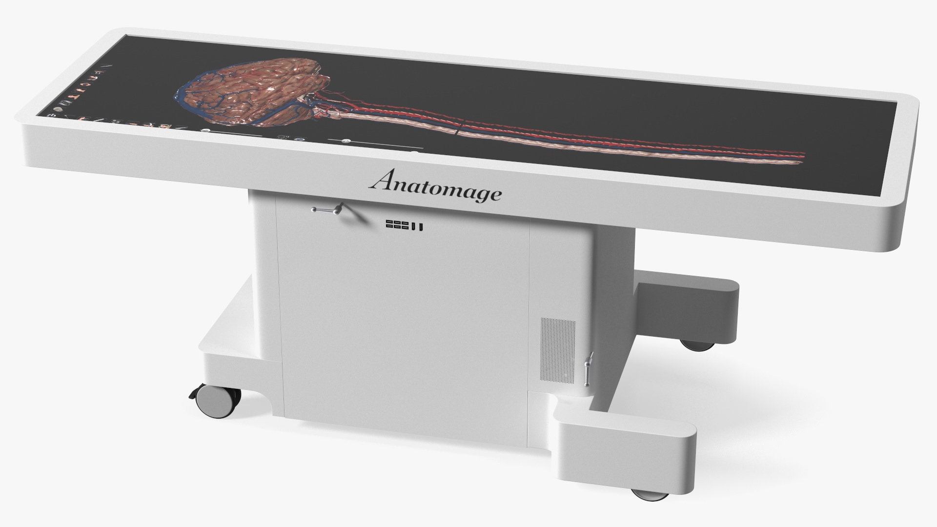 3D Horizontal Interactive Table with Display The Brain Device model