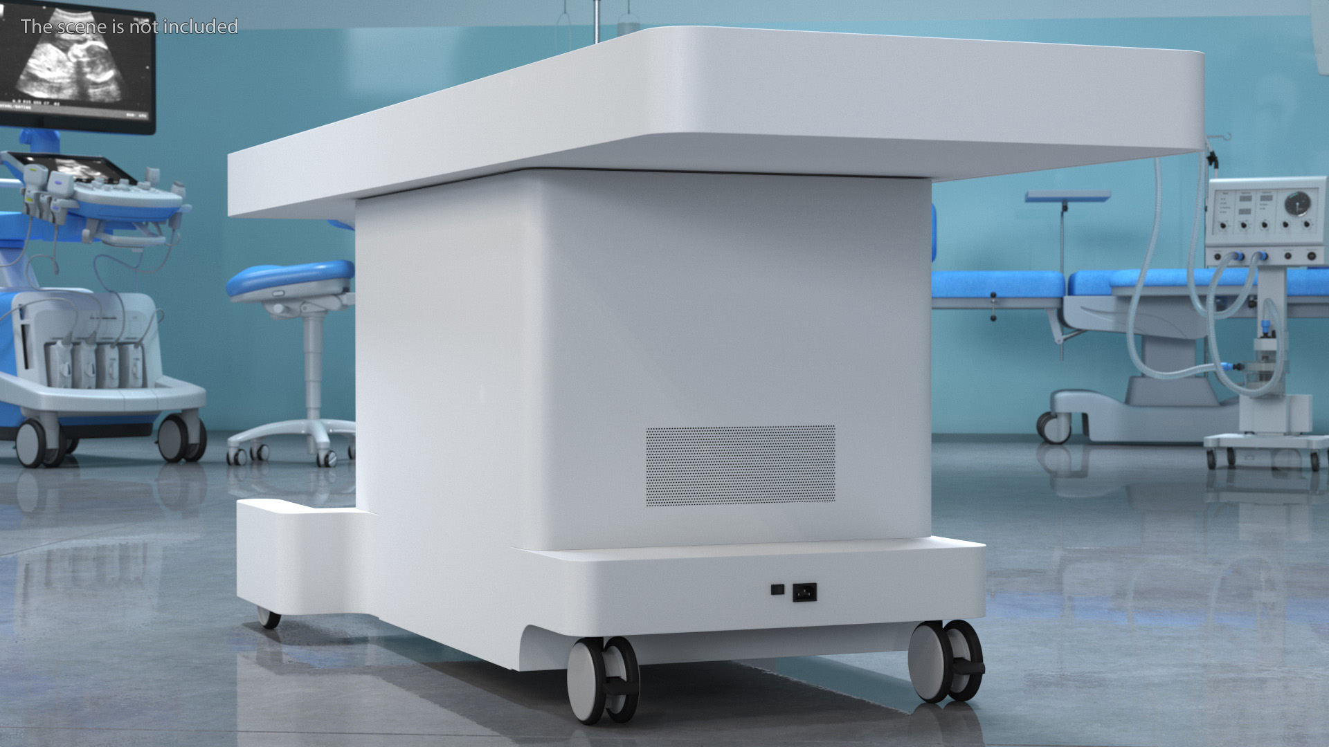 3D Horizontal Interactive Table with Display The Brain Device model