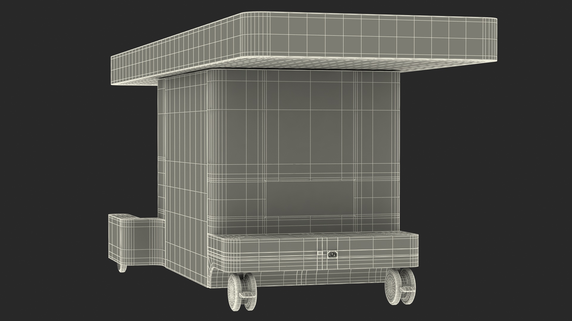 3D Horizontal Interactive Table with Display The Brain Device model