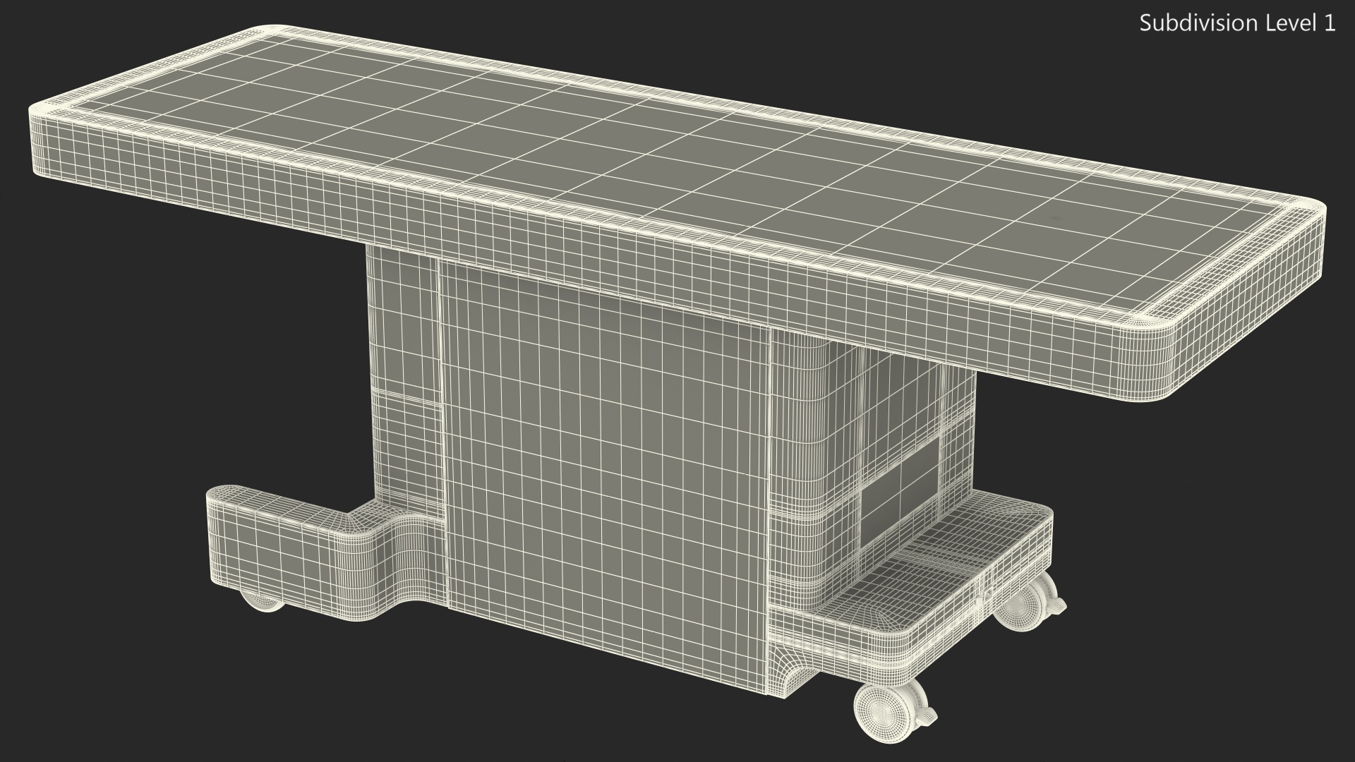 3D Horizontal Interactive Table with Display The Brain Device model