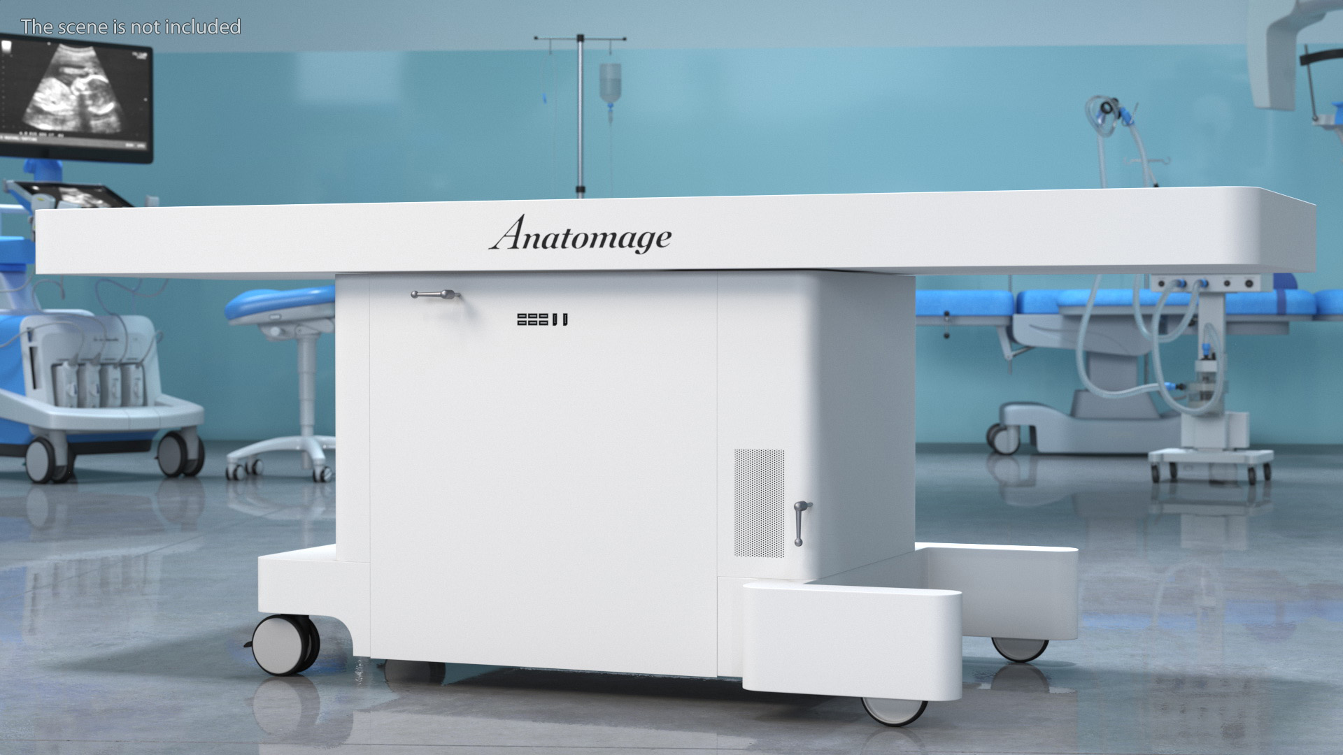 3D Horizontal Interactive Table with Display The Brain Device model