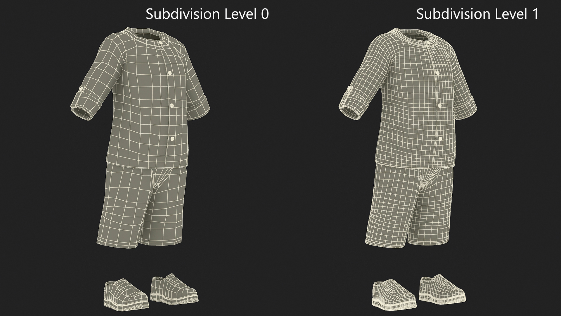 Summer Clothes for Walking One Year Old Baby 3D model
