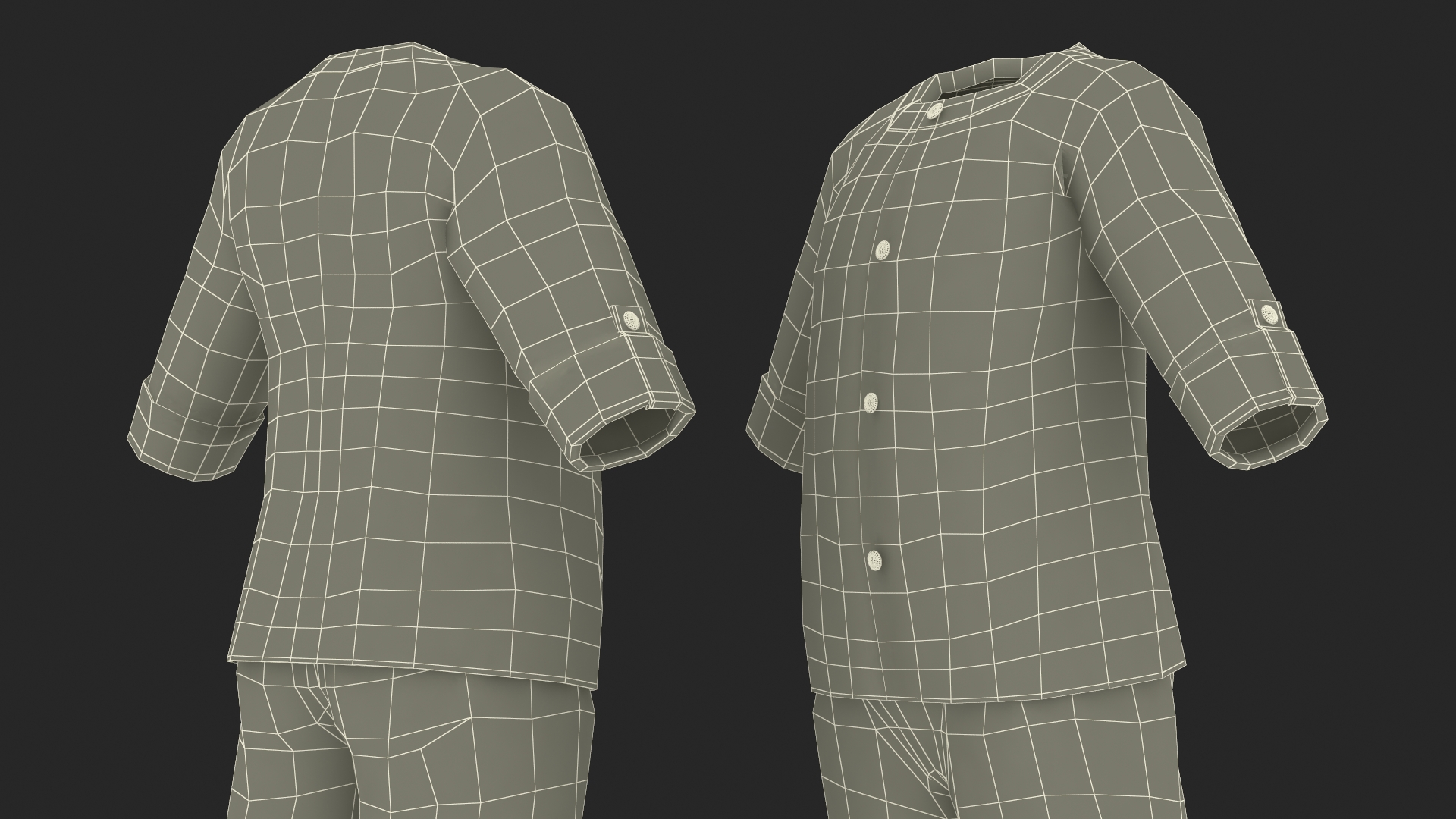 Summer Clothes for Walking One Year Old Baby 3D model