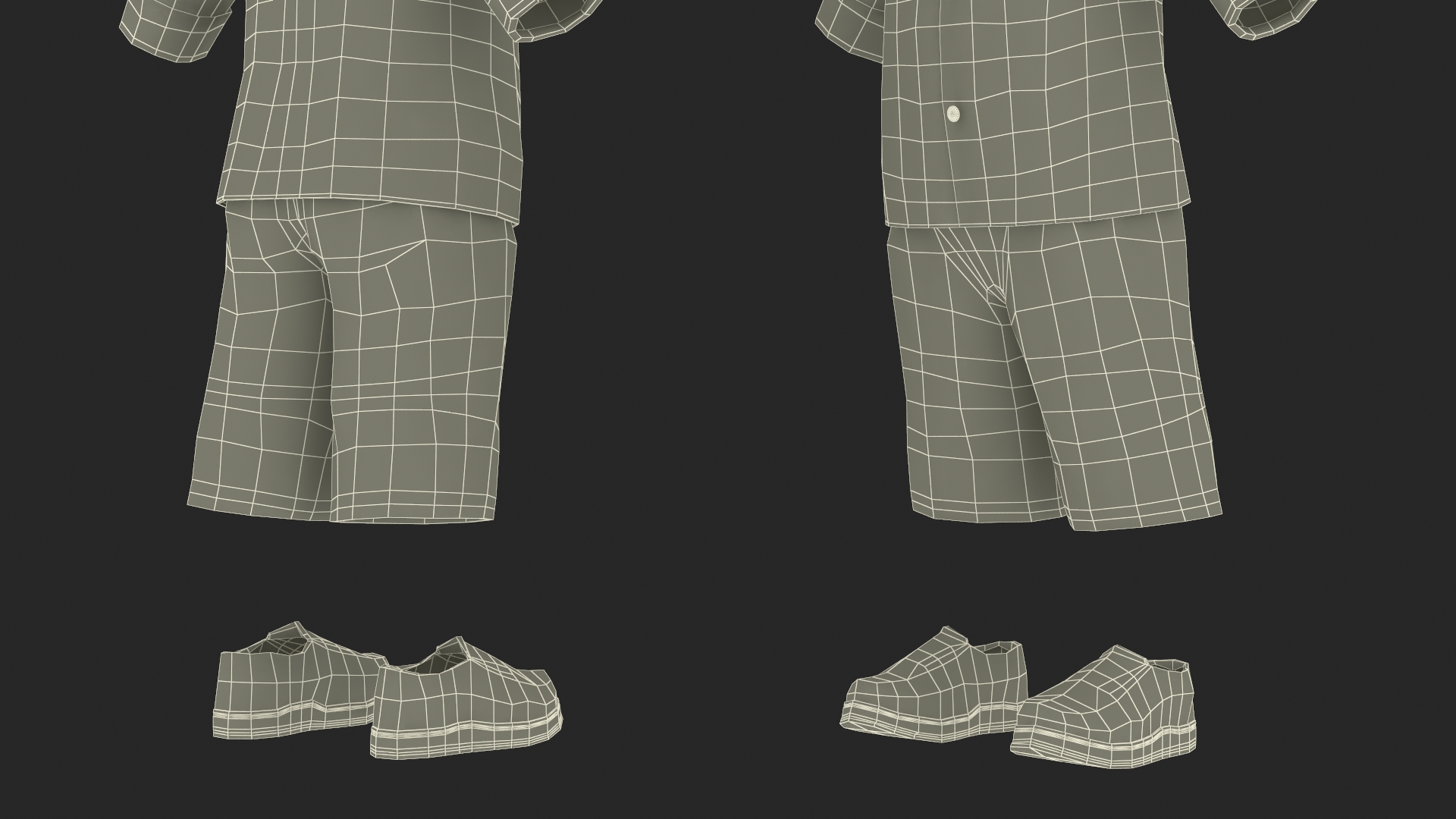 Summer Clothes for Walking One Year Old Baby 3D model