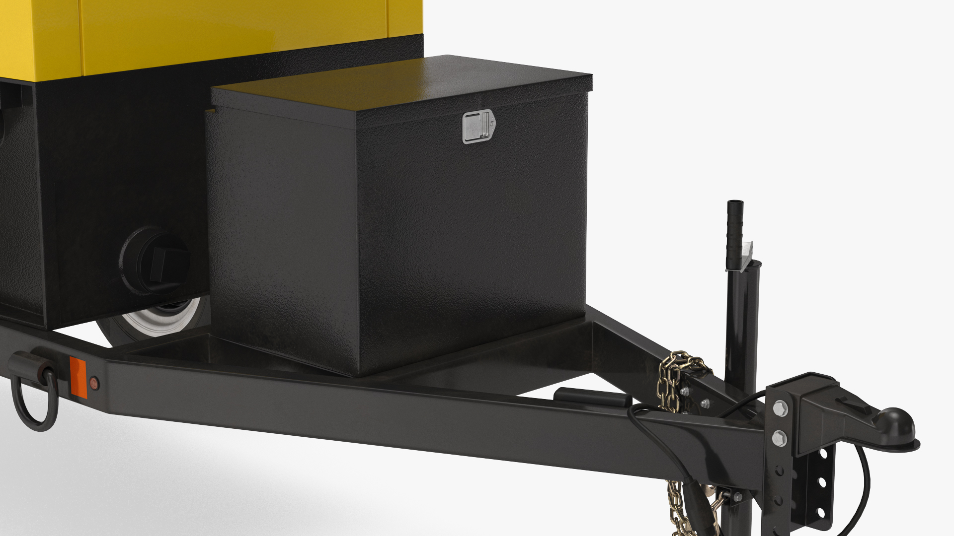 3D model Mobile Generator Generic with Lighting Mast Rigged