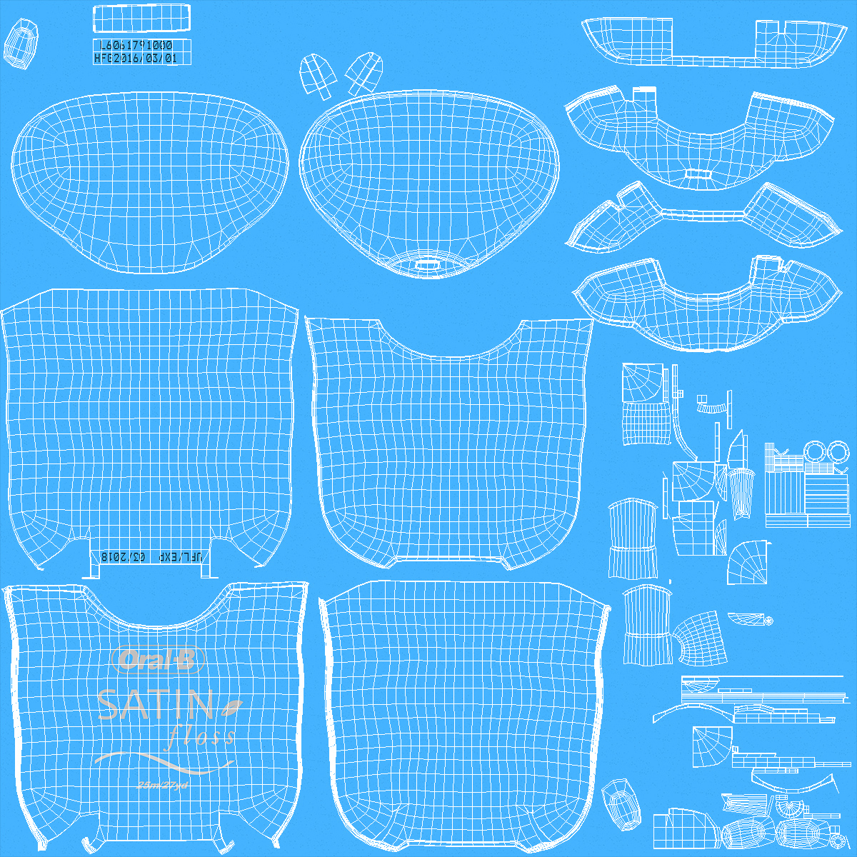 3D Opened Dental Floss ORAL B