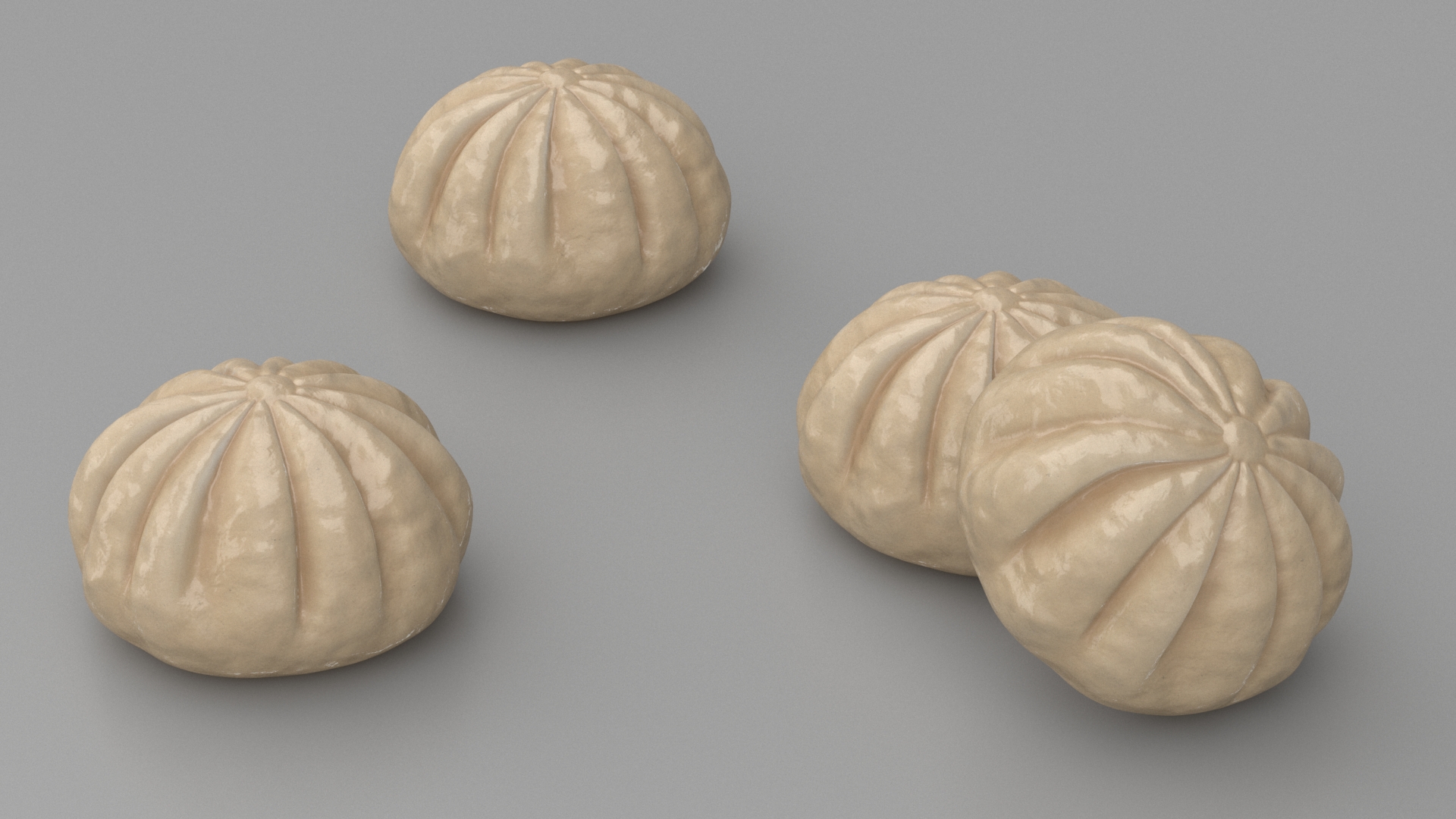 Asian Dumpling Cooked for 3D Print 3D model