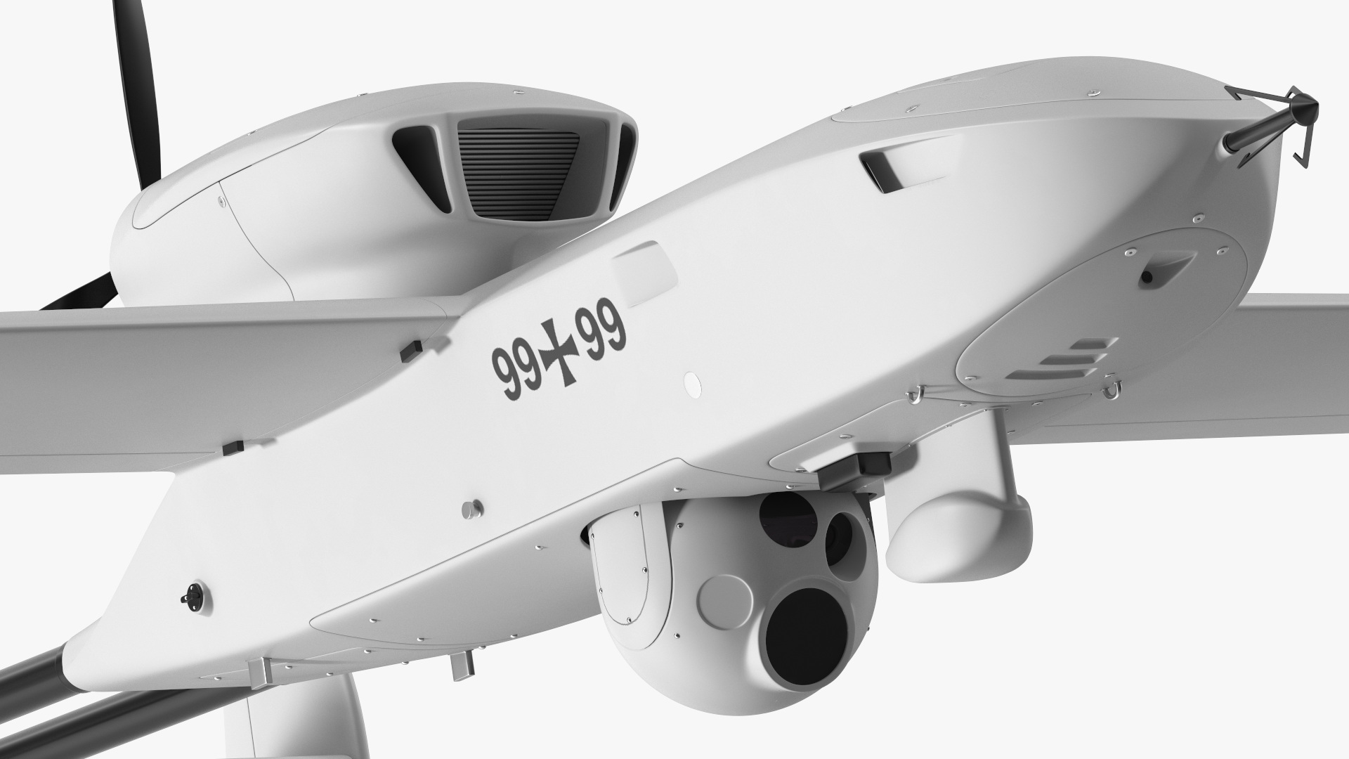 3D Rheinmetall Luna NG Drone White
