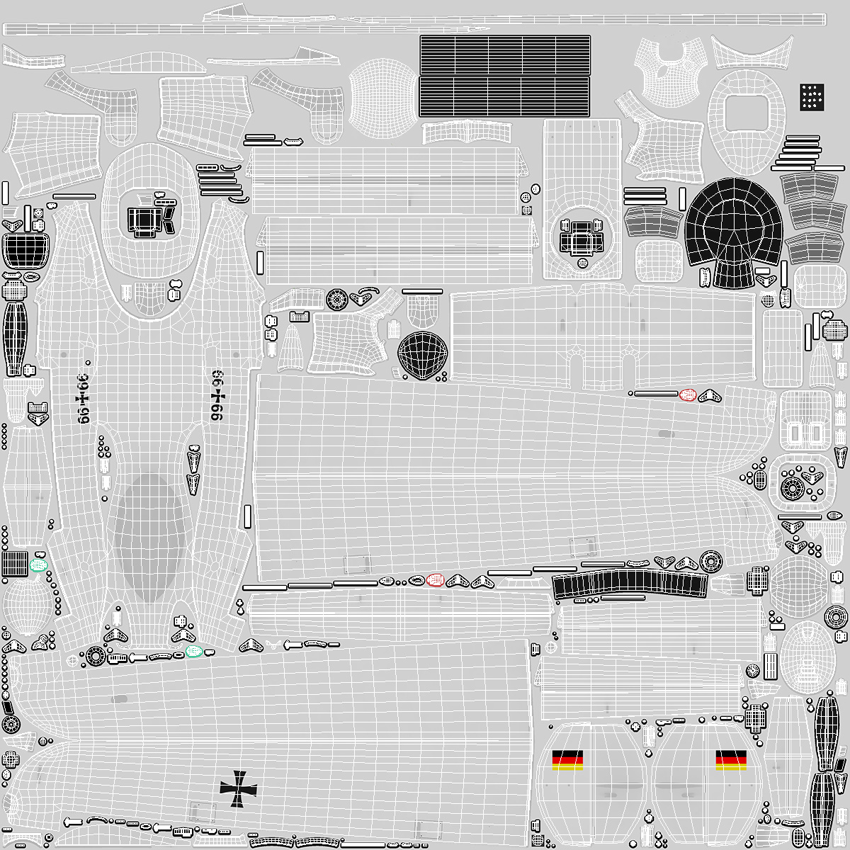 3D Rheinmetall Luna NG Drone White