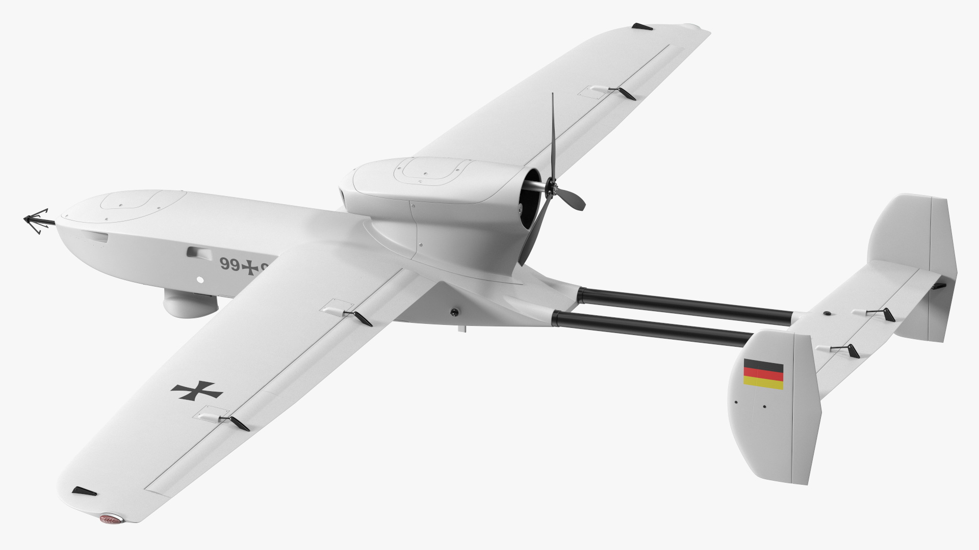 3D Rheinmetall Luna NG Drone White