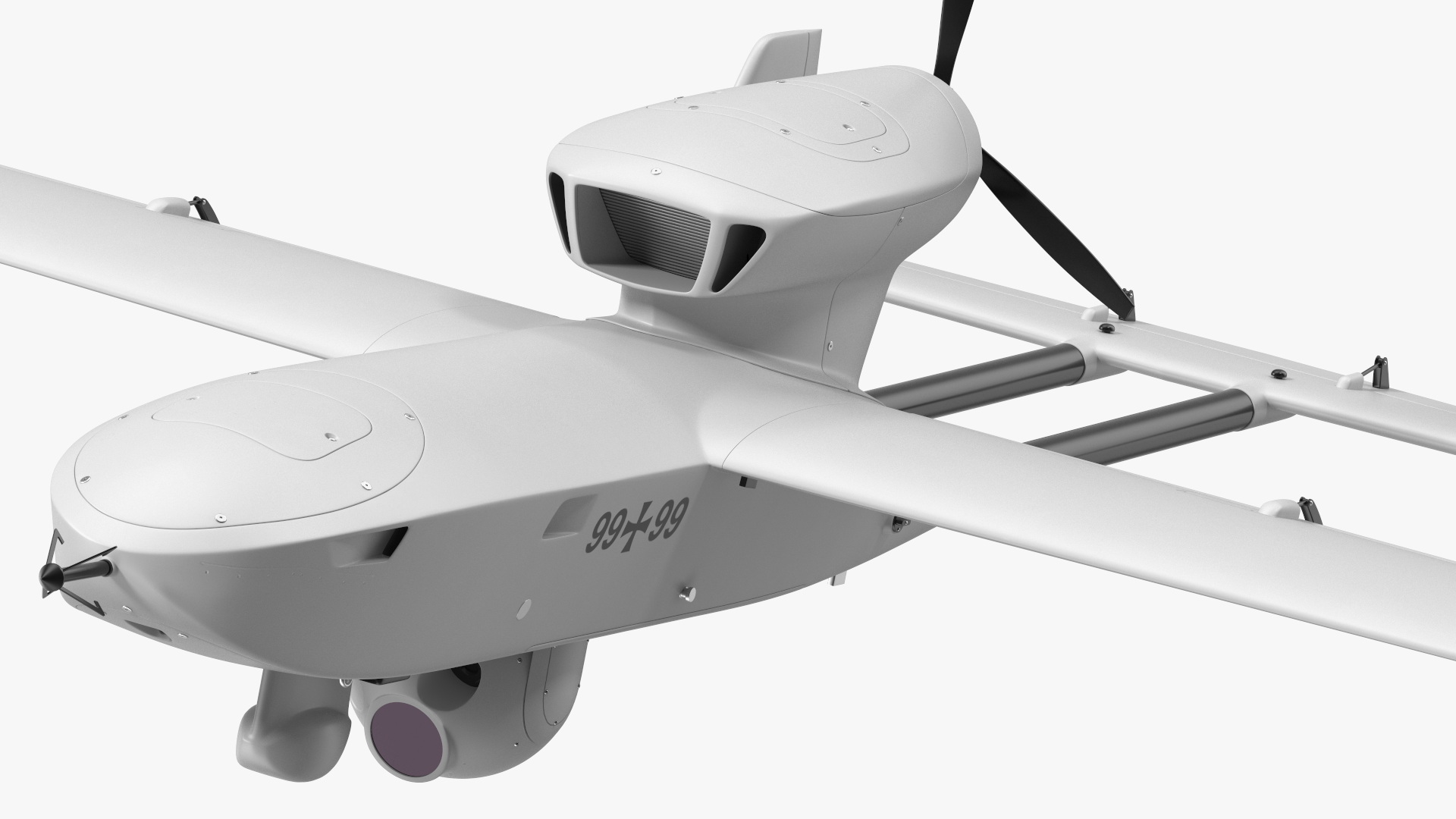3D Rheinmetall Luna NG Drone White