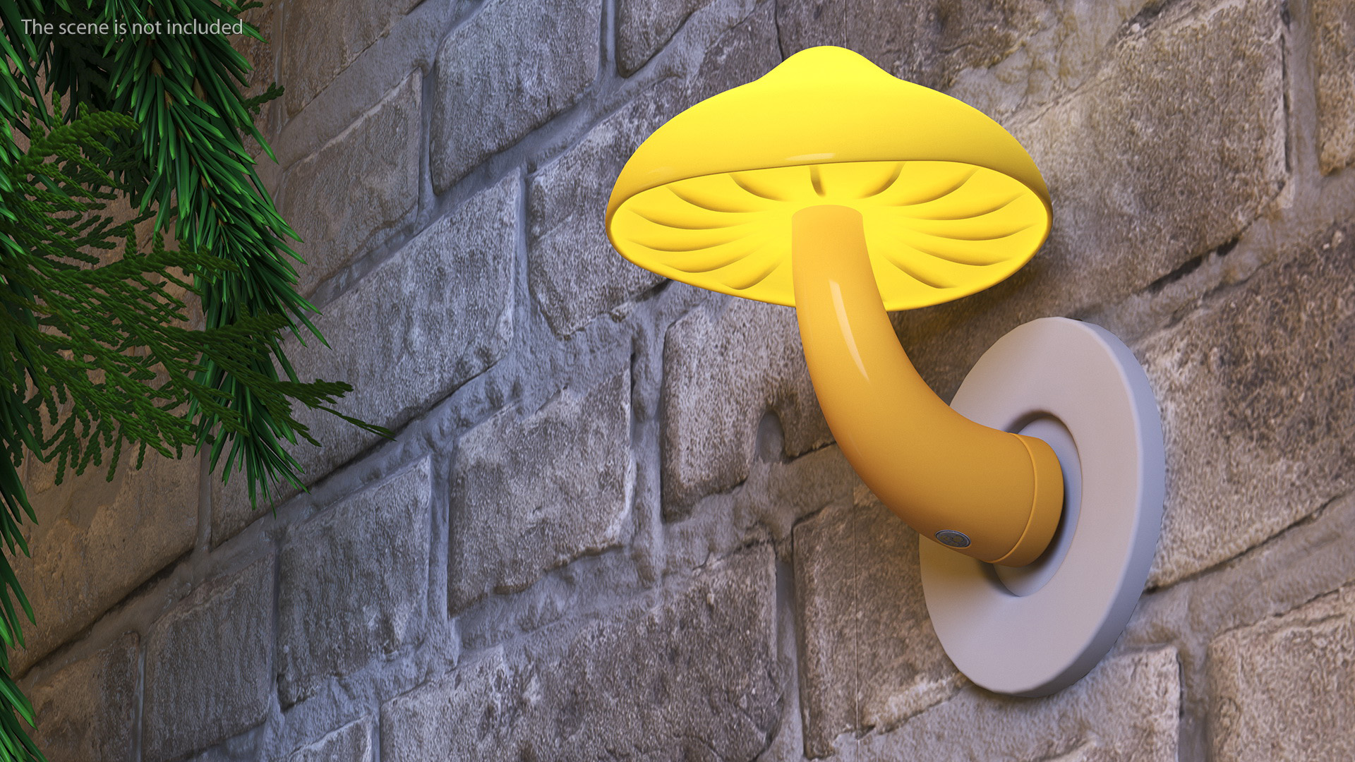 3D Mushroom Night LED Light Yellow