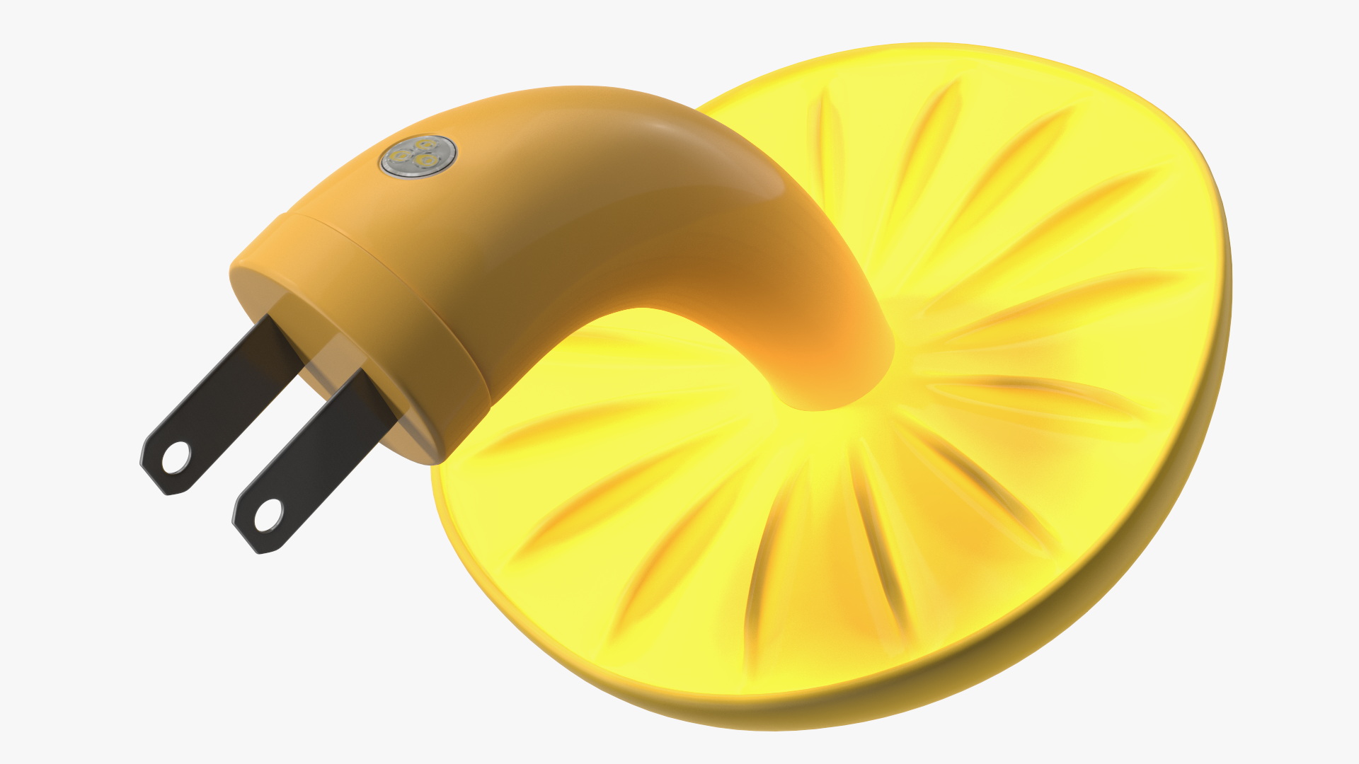 3D Mushroom Night LED Light Yellow