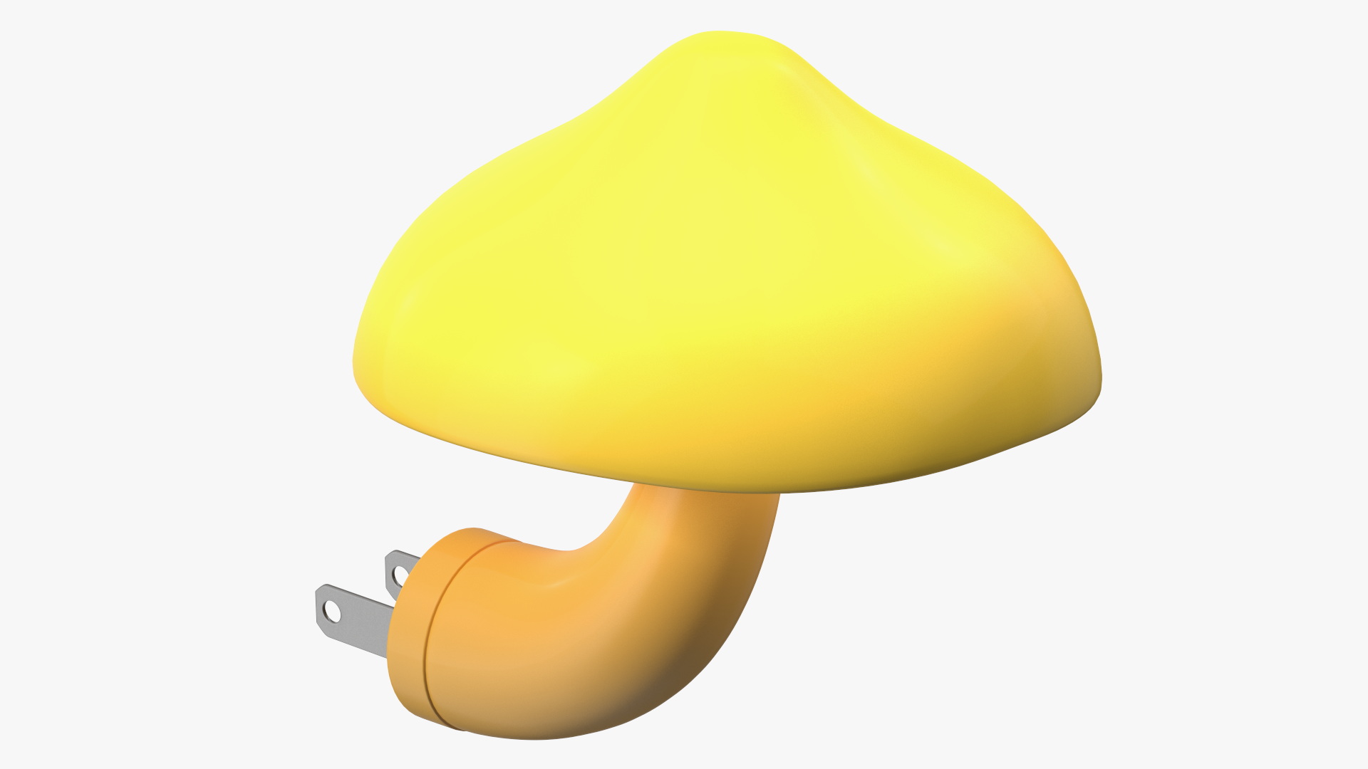 3D Mushroom Night LED Light Yellow
