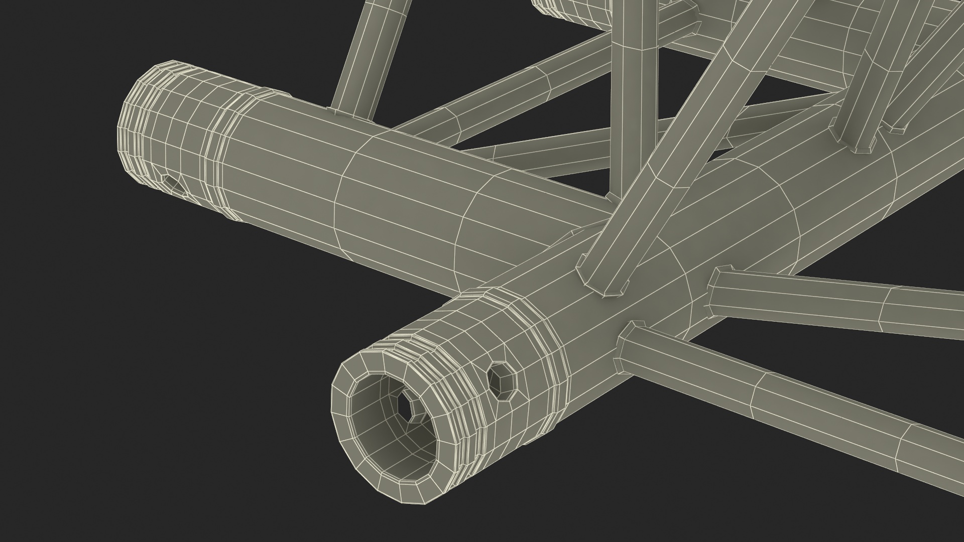 Architecture Triangular Truss Modular 3D