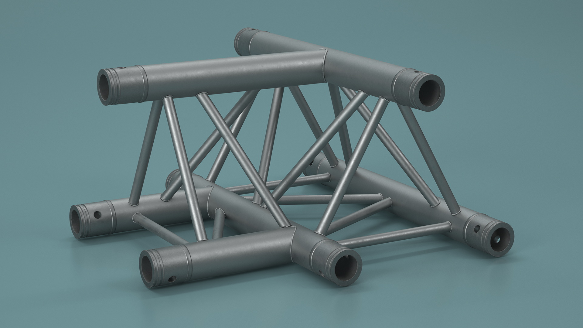 Architecture Triangular Truss Modular 3D