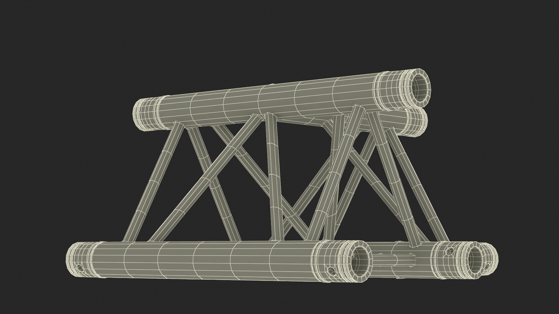 Architecture Triangular Truss Modular 3D