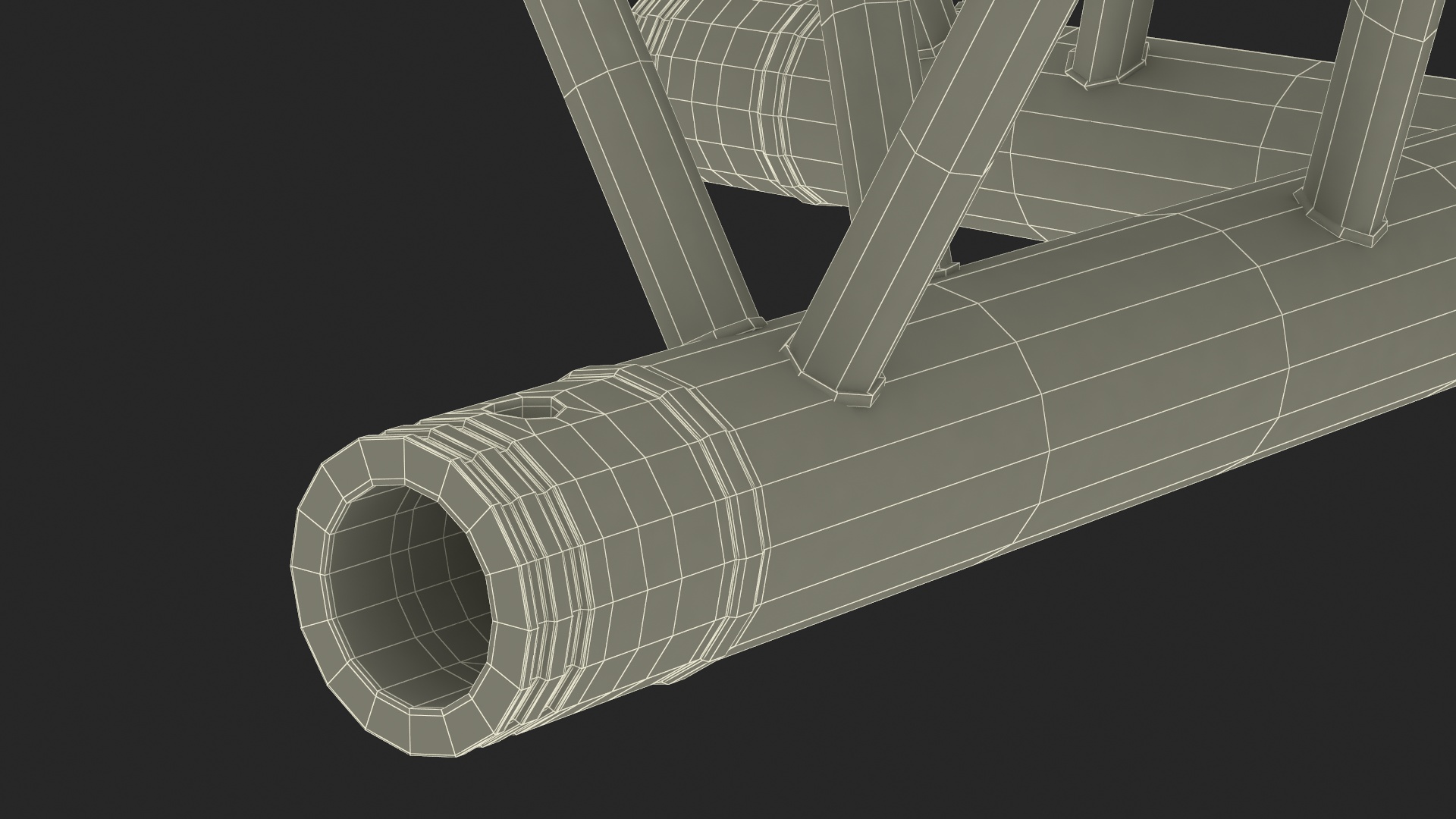 Architecture Triangular Truss Modular 3D