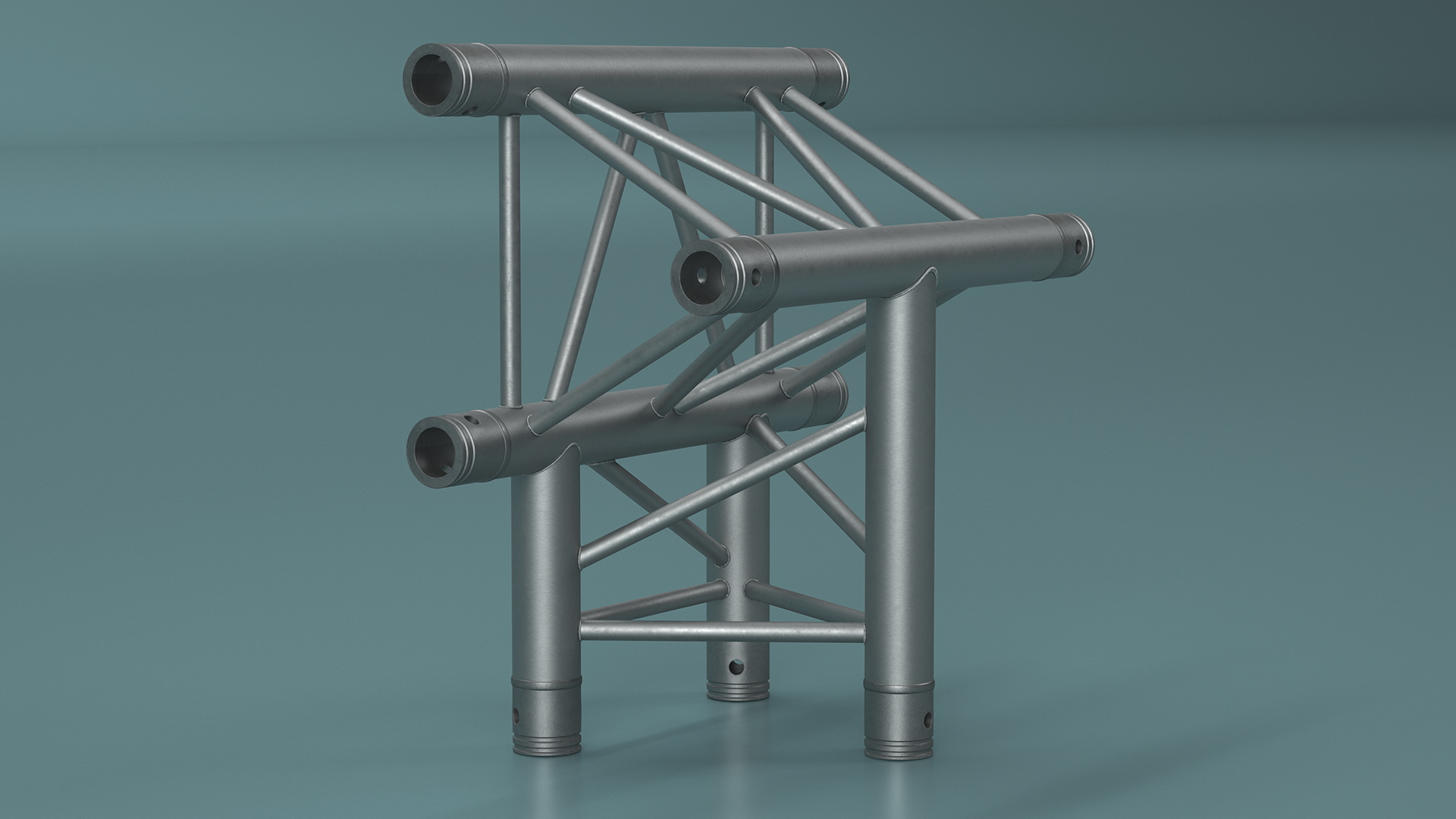 Architecture Triangular Truss Modular 3D